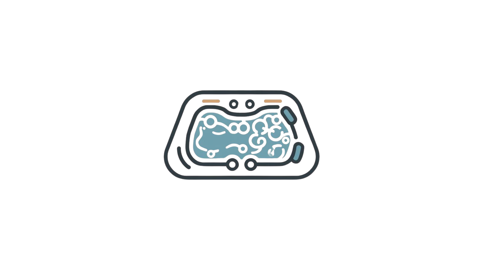 Icon of a hot tub with bubbling water