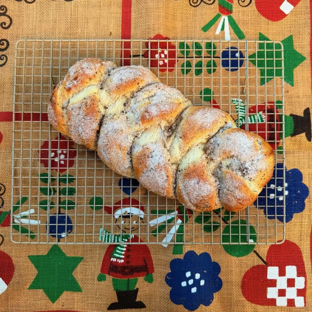 loaf of swedish cardamom bread