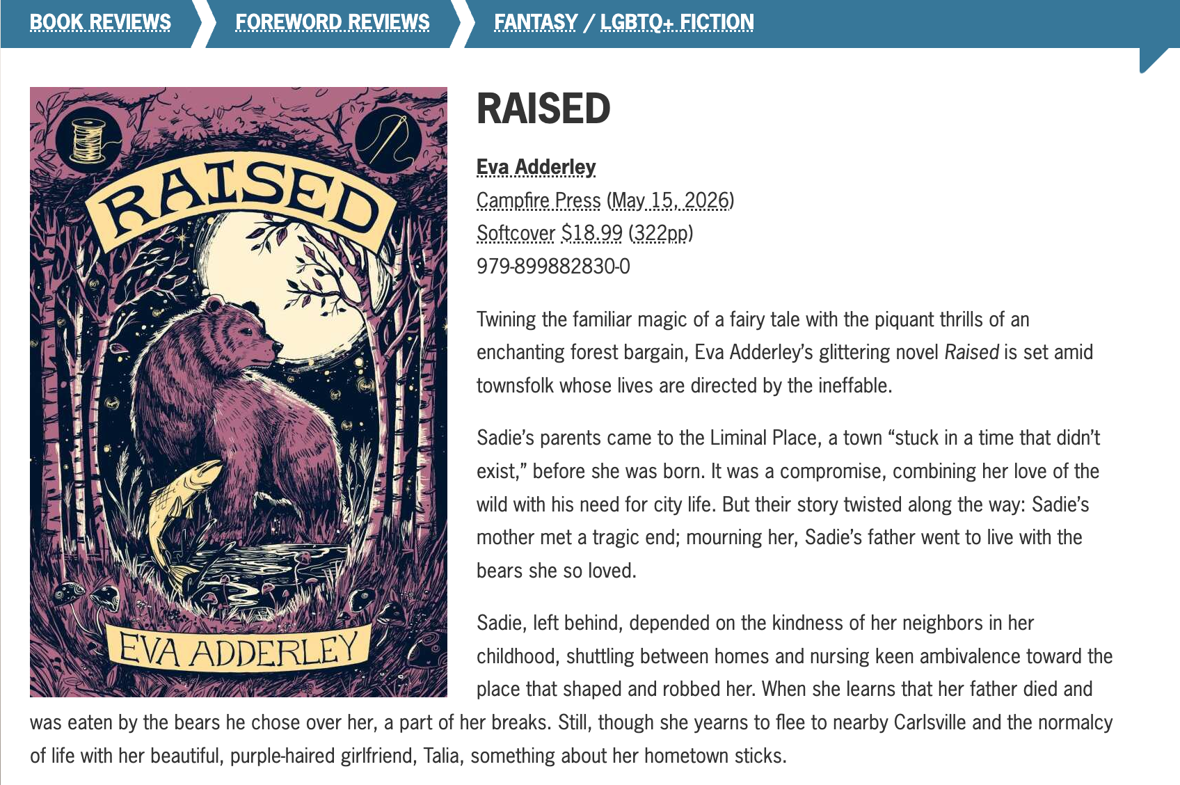 Foreward Reviews