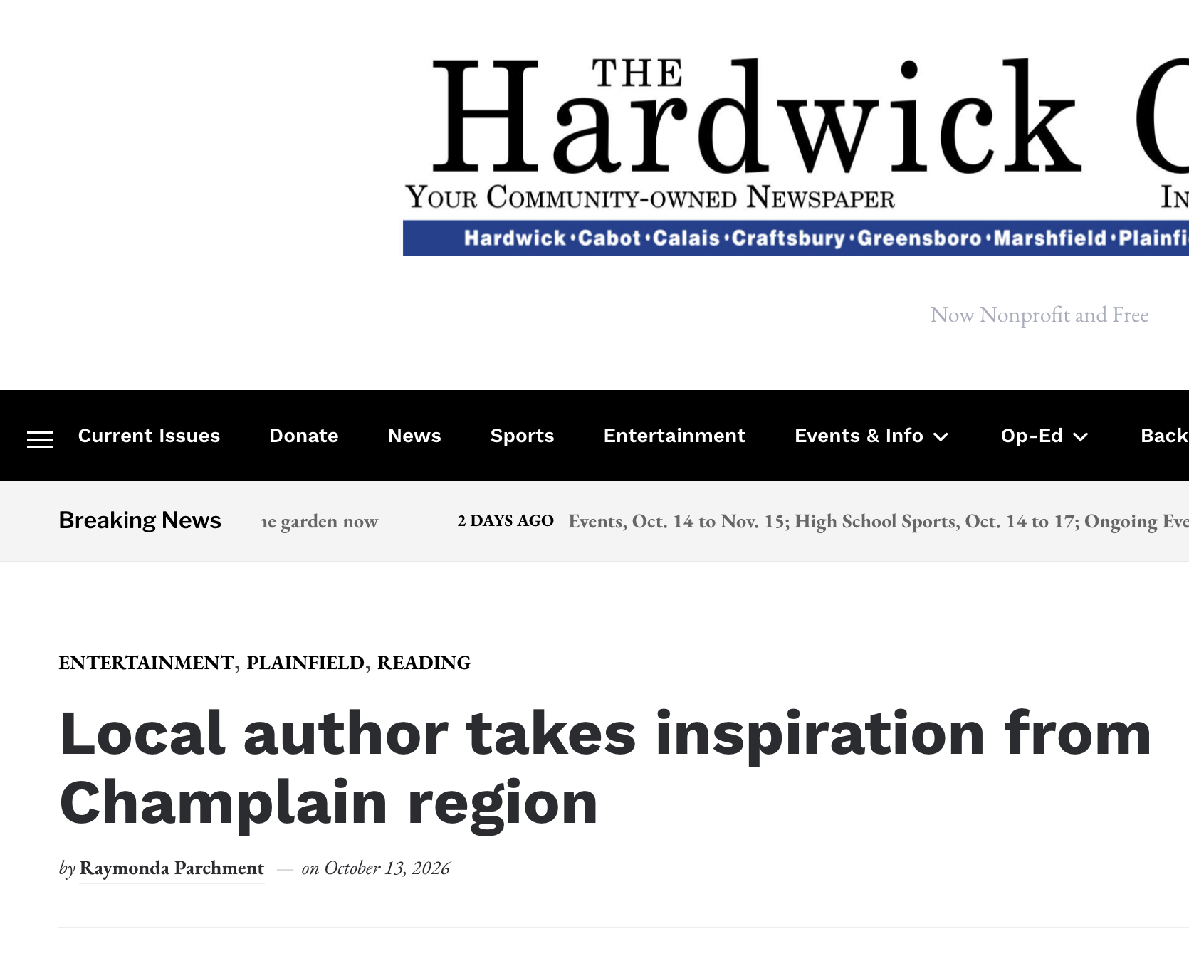 The Hardwick Gazette