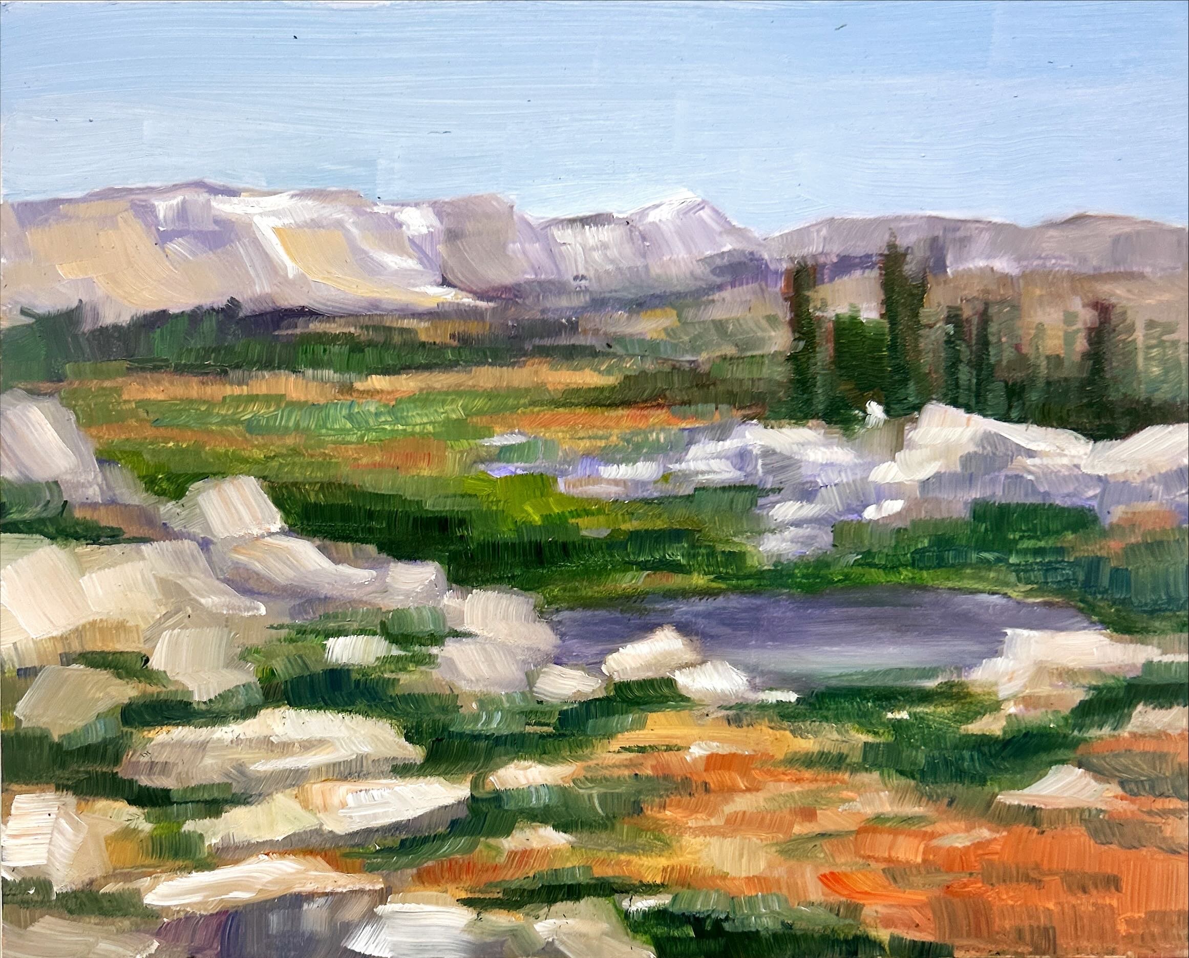 "Libby Flats" oil on panel, 8x10in, 2025