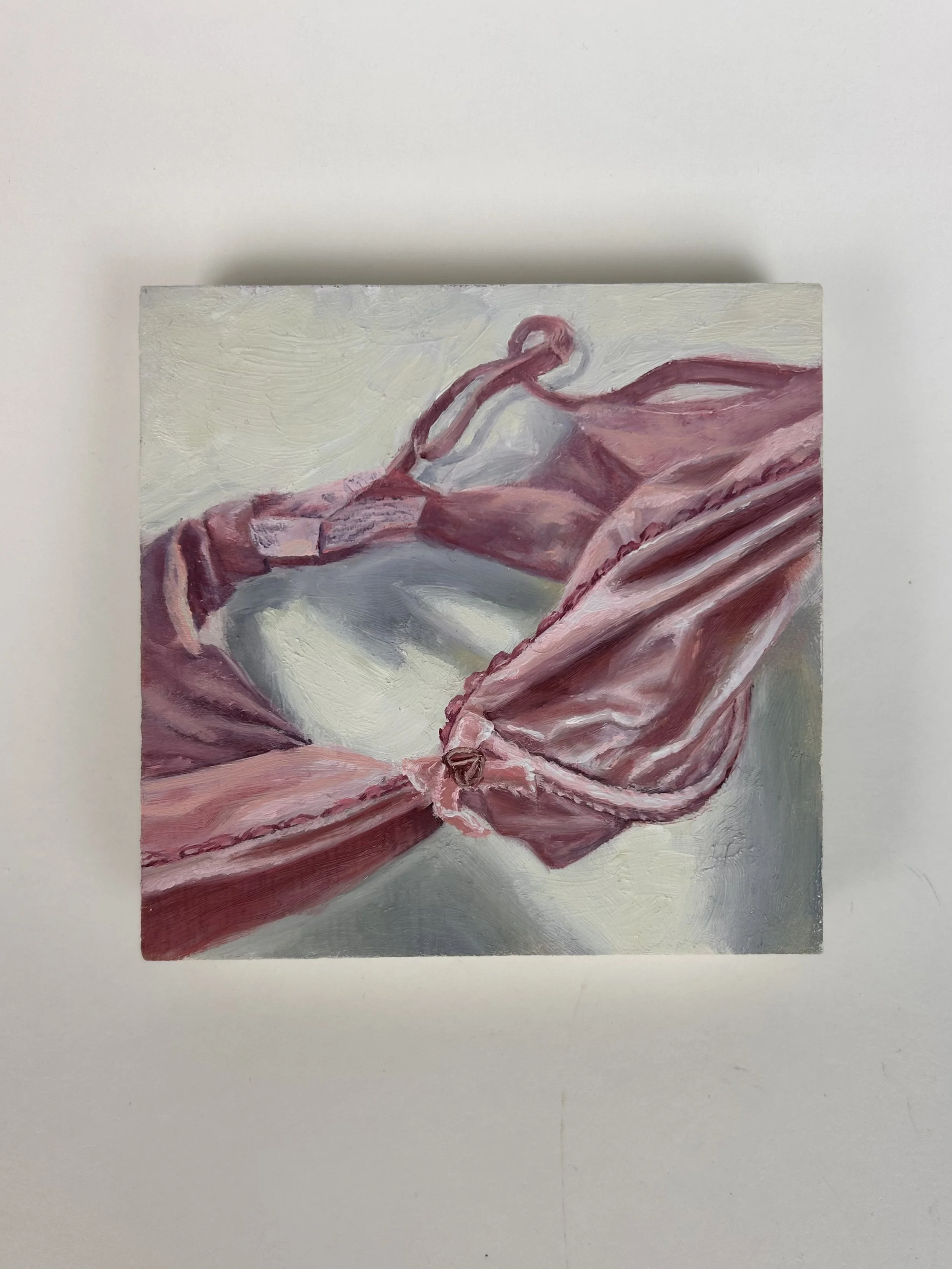 "Victoria's Secret" oil on panel, 4x4in, 2025