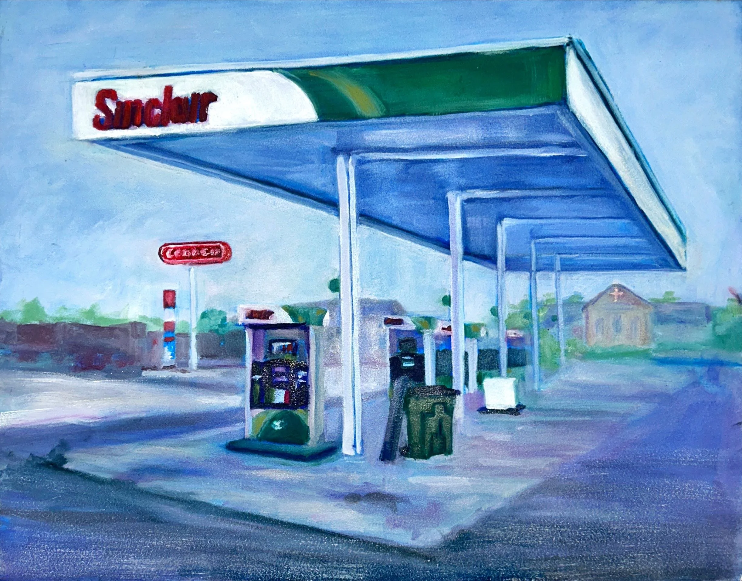 "Safer" oil on panel, 11x14in, 2025
