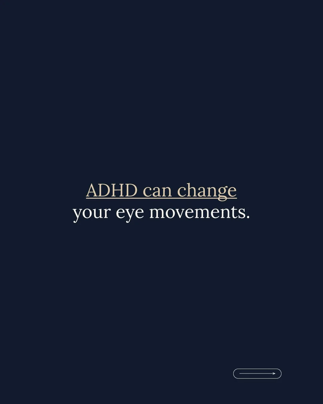 ADHD is not only a condition of attention and behavior. It also affects how the visual and eye-movement systems function.

Large meta-analyses show that individuals with ADHD often display measurable differences in saccade control, meaning the precis