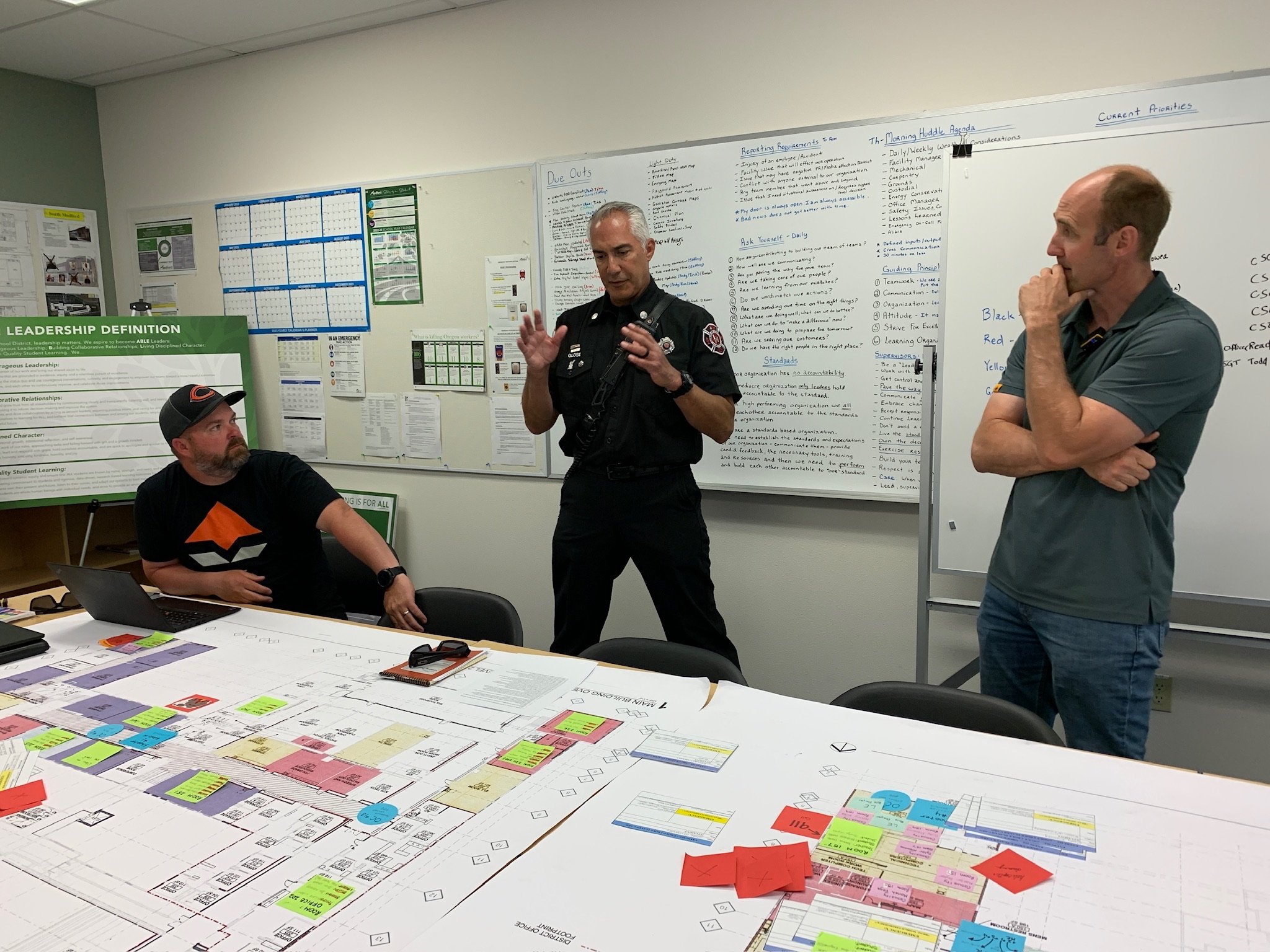 Planning the 22 June Community Emergency Response Exercise with Medford Fire Department. Casualties and response