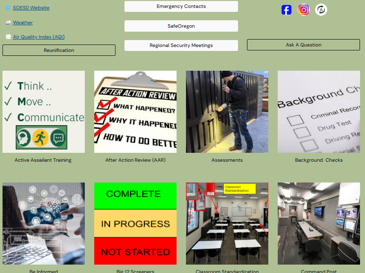 a colorful image showing the components of the security locker google site
