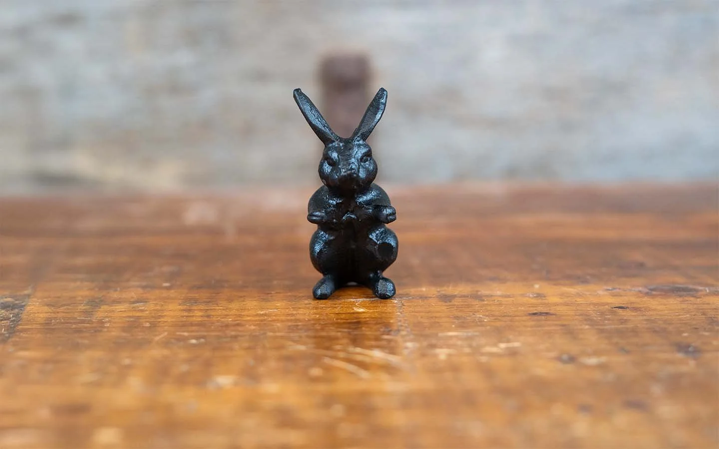 Charming Cast Iron Bunny Companion