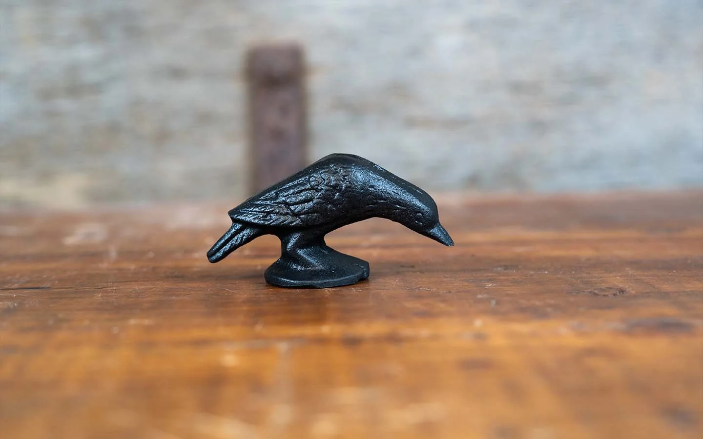 Small Cast Iron Bird Figurine