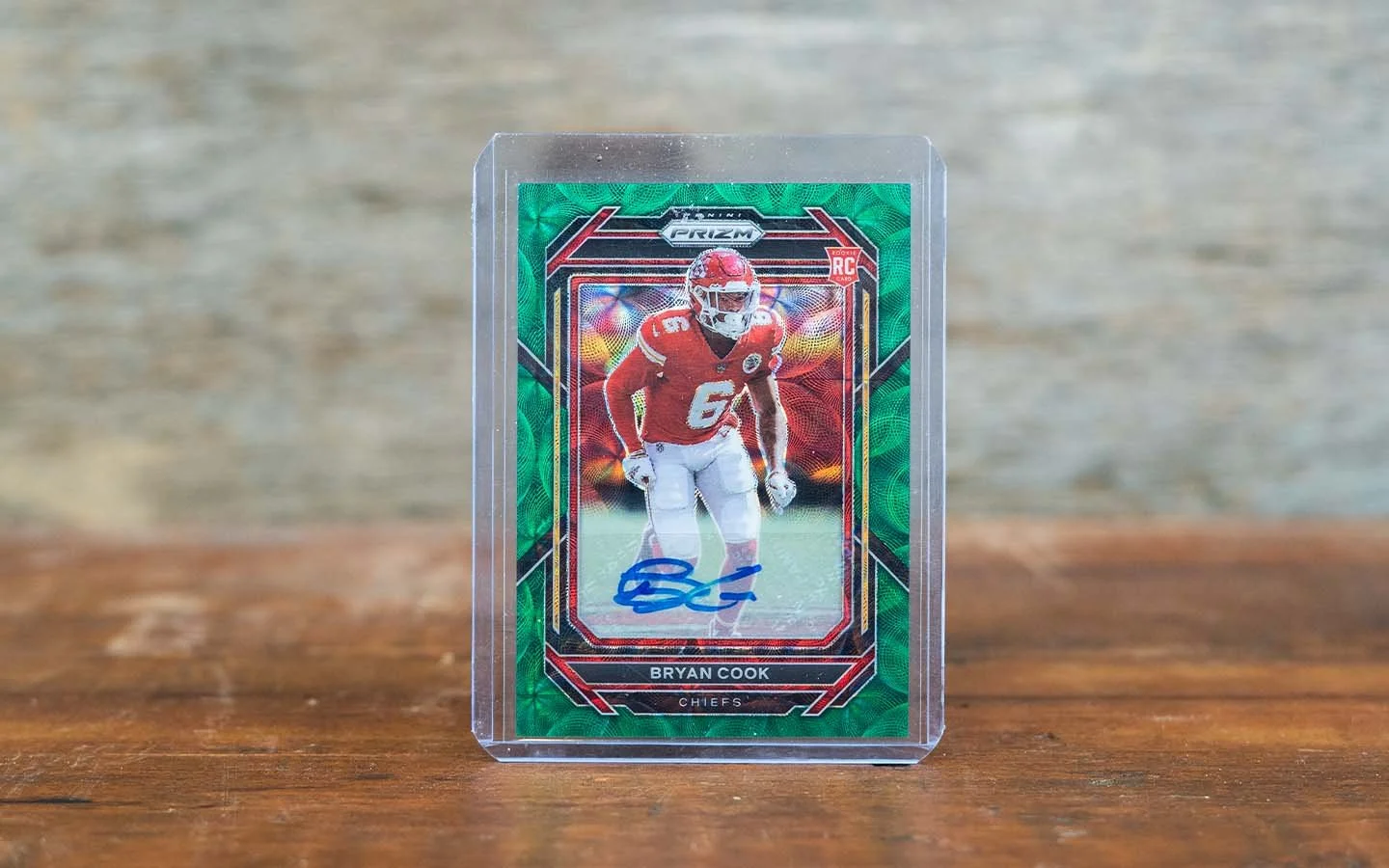 Autographed Bryan Cook Prizm Panini 2022 Card