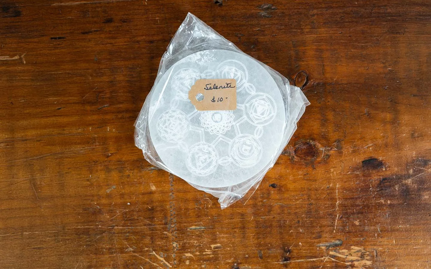 Selenite Serenity Disc