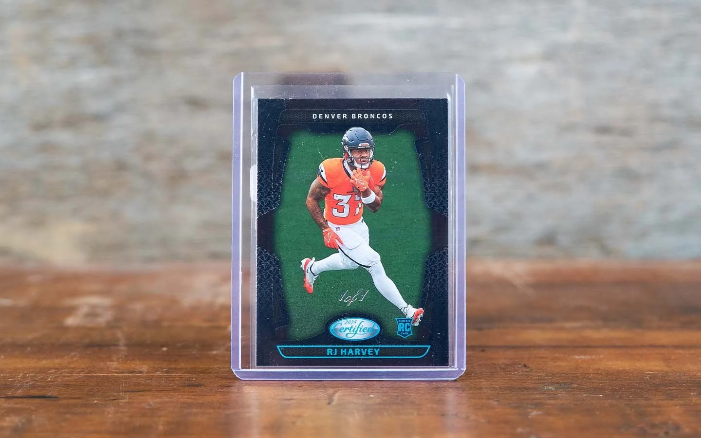 RJ Harvey 1 of 1 Panini Rookie Card 2025