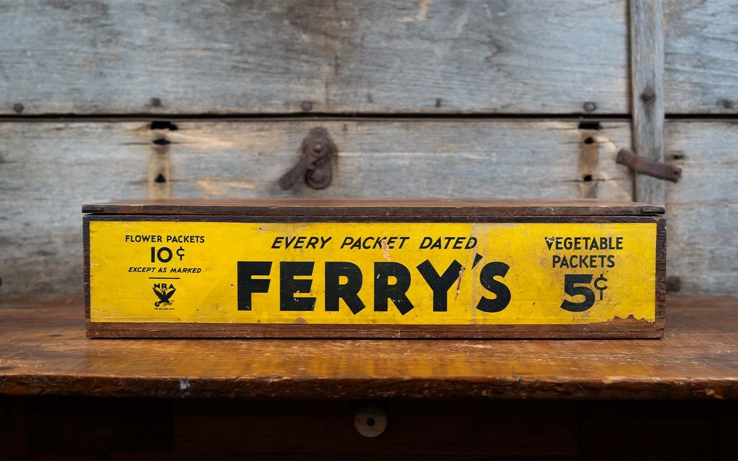 Vintage Ferry's Seed Packet Display