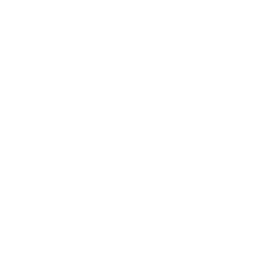 Outline of a cat's face inside a house shape, with whiskers, eyes, and ears