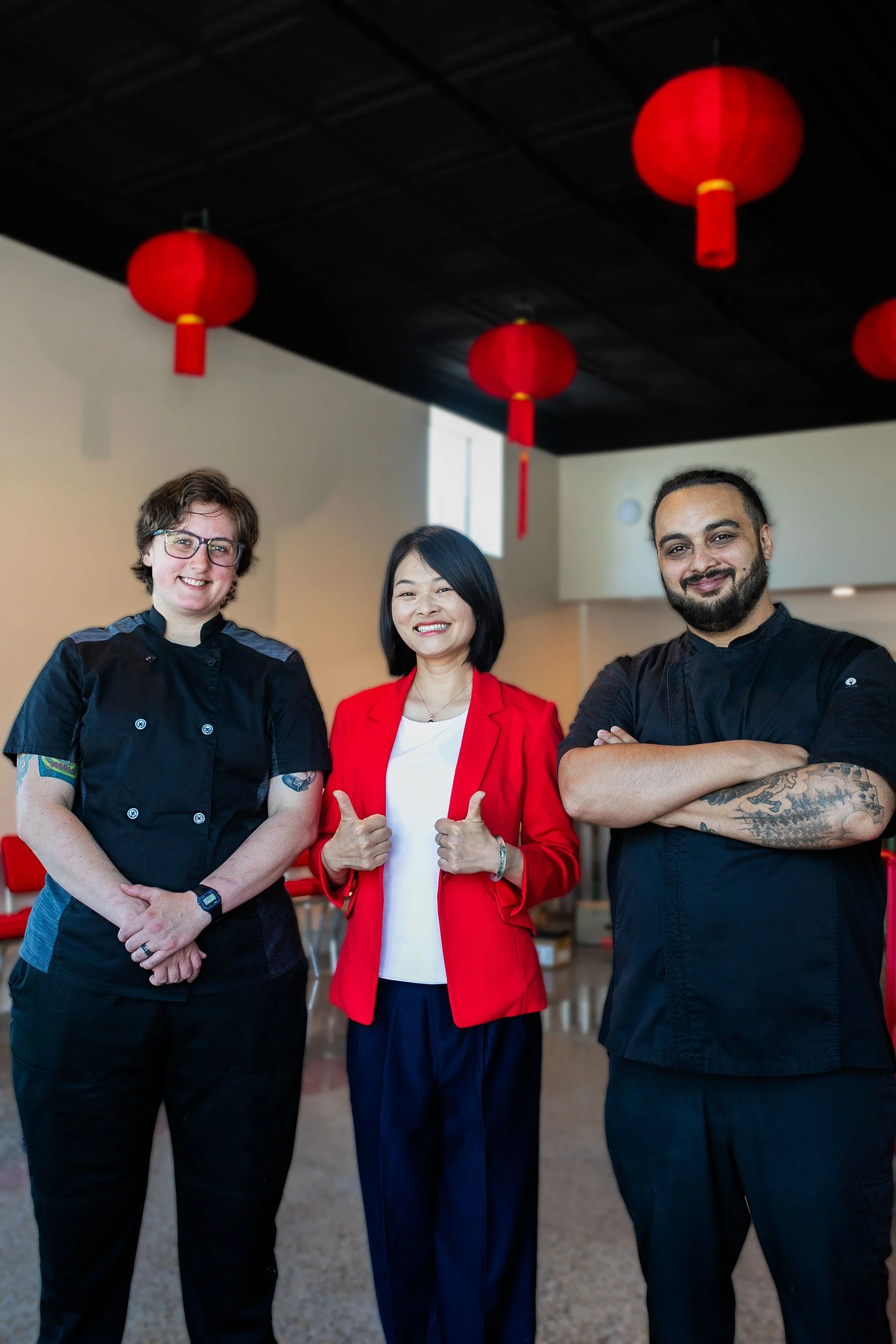 Chef Kaya, GM Vivian and Chef Richie at The Majestic
