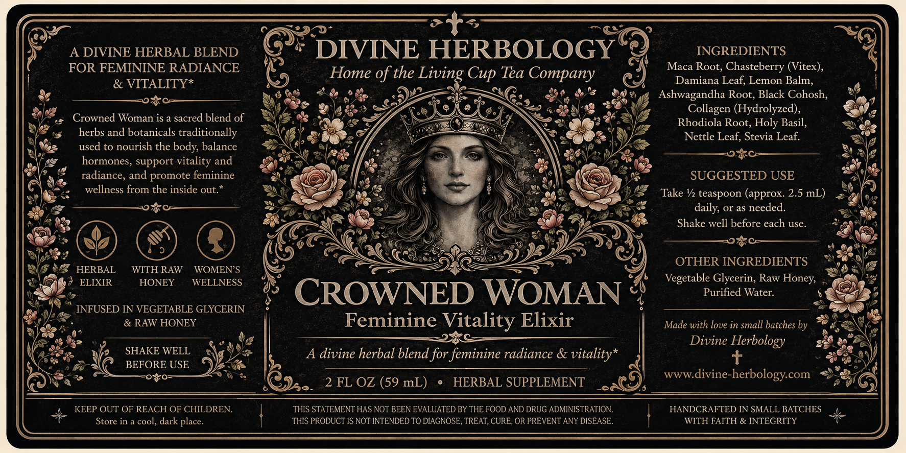 Crowned Woman  Feminine Vitality Elixir