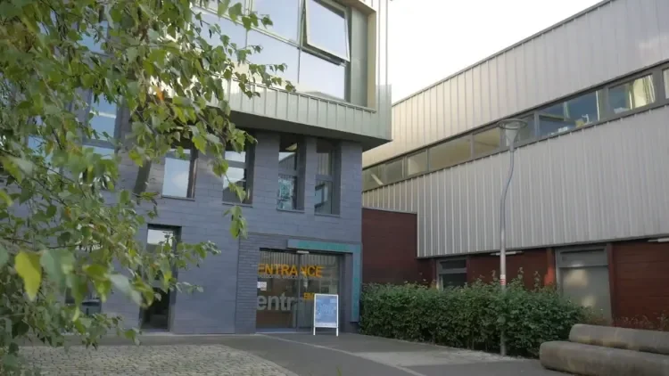 Sparkhouse building, Lincoln entrance where  Three Pillars Training Centre is located
