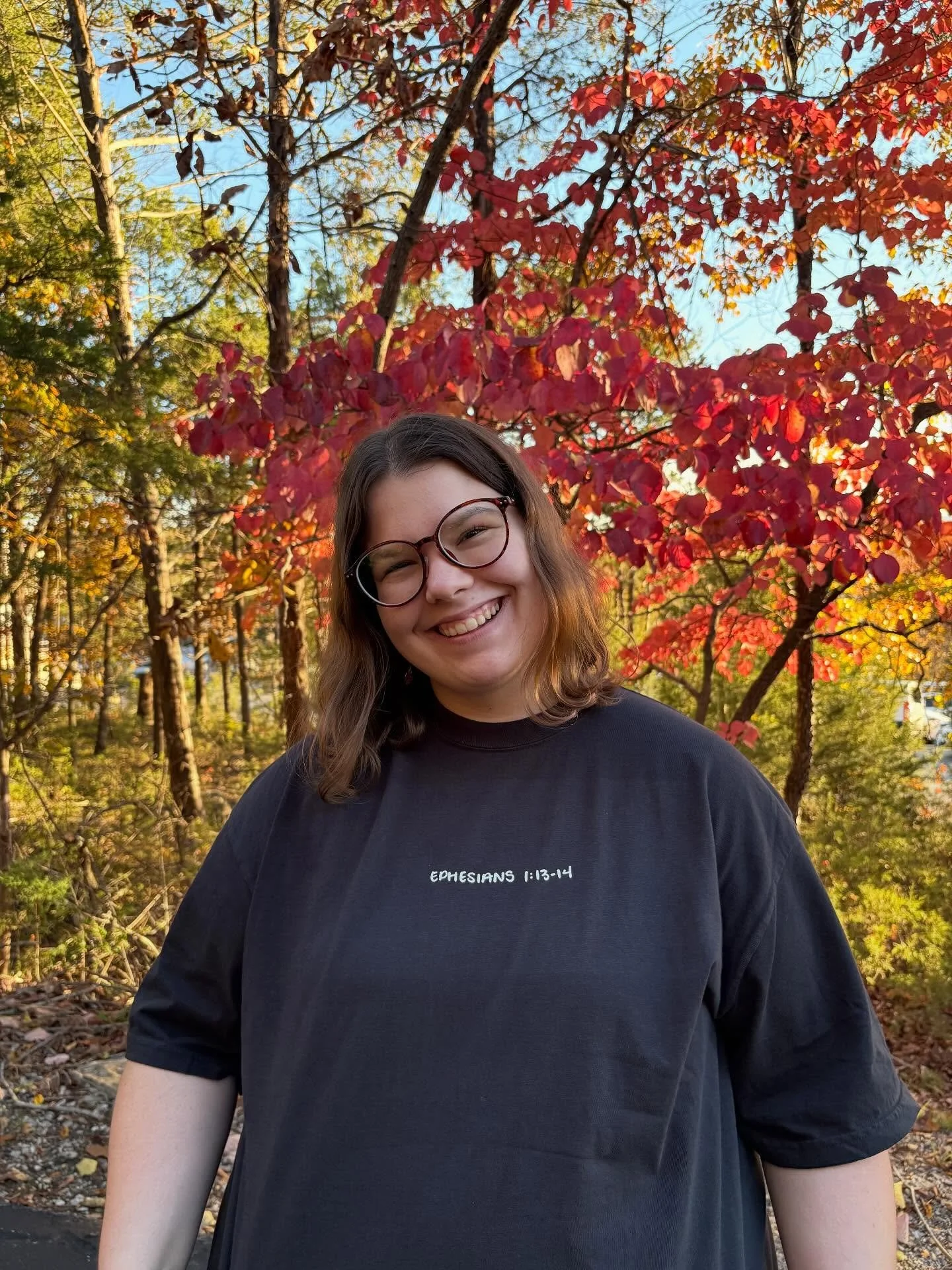 This is just too fun! Saved and Sealed: Ephesians 1:13-14 shirts have been made &amp; I have limited inventory. 
If interested in purchasing one, please message me separately.