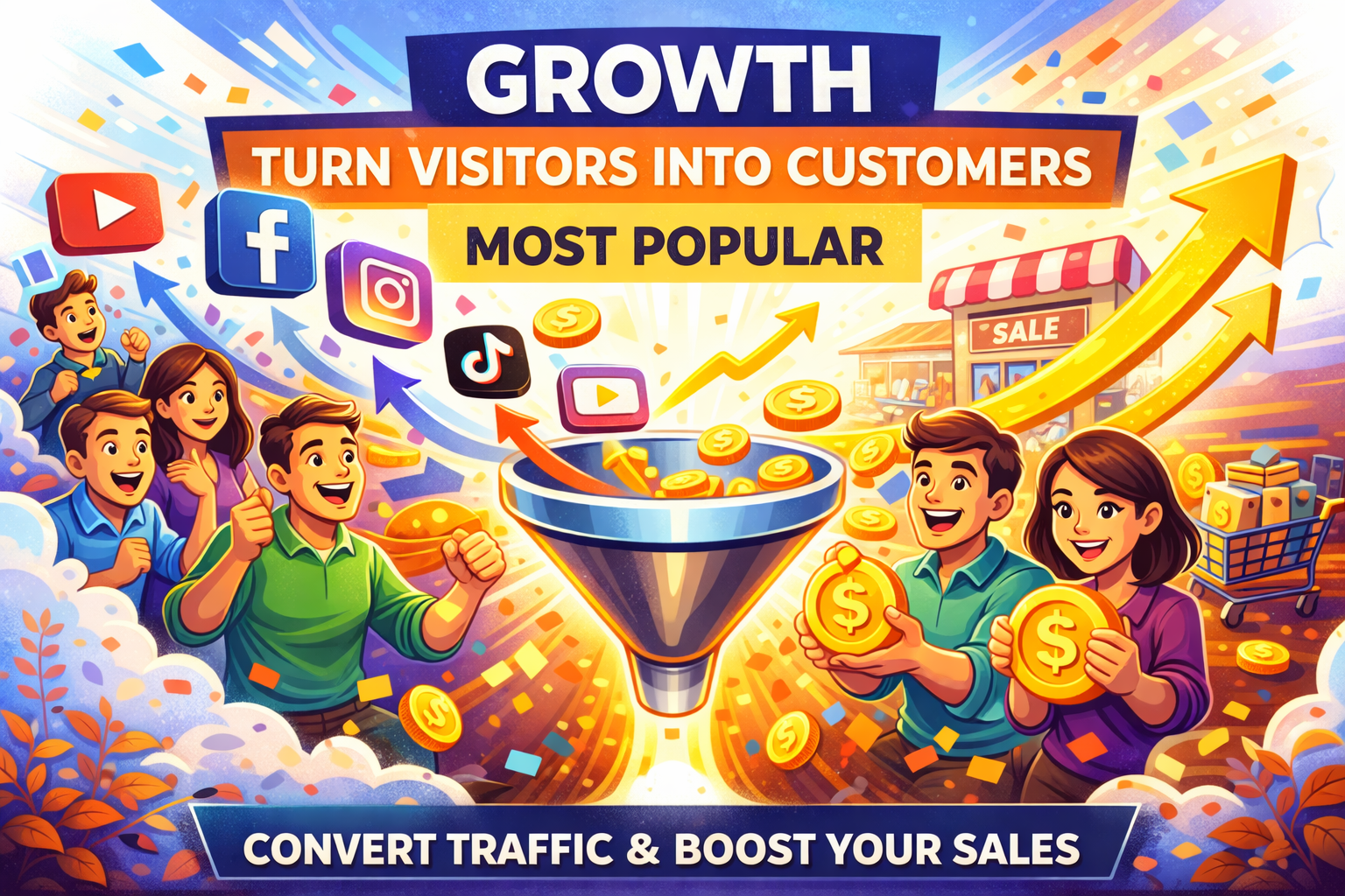 GROWTH — “Turn Visitors Into Customers” (MOST POPULAR)
