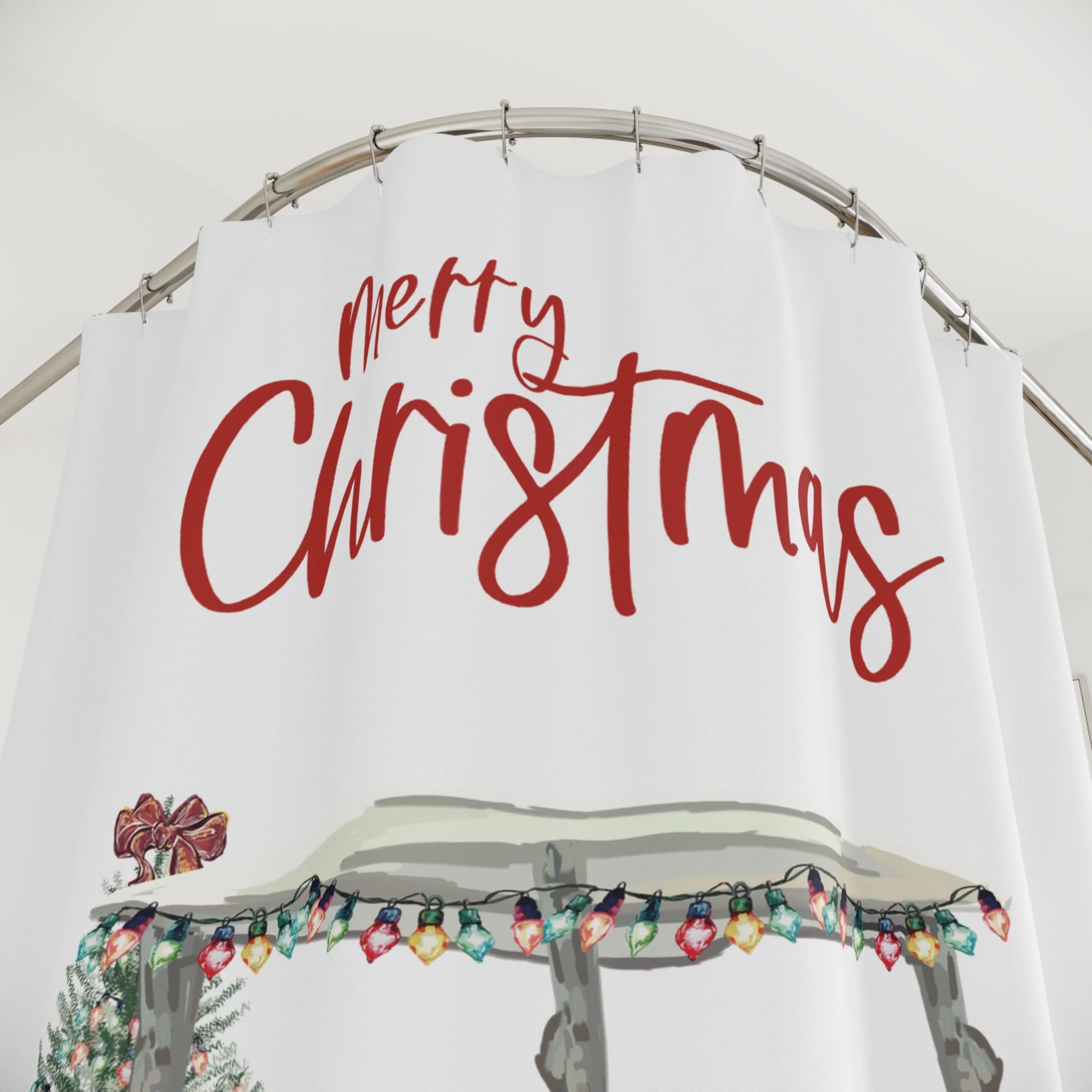 Cute Christmas Shower Curtain
