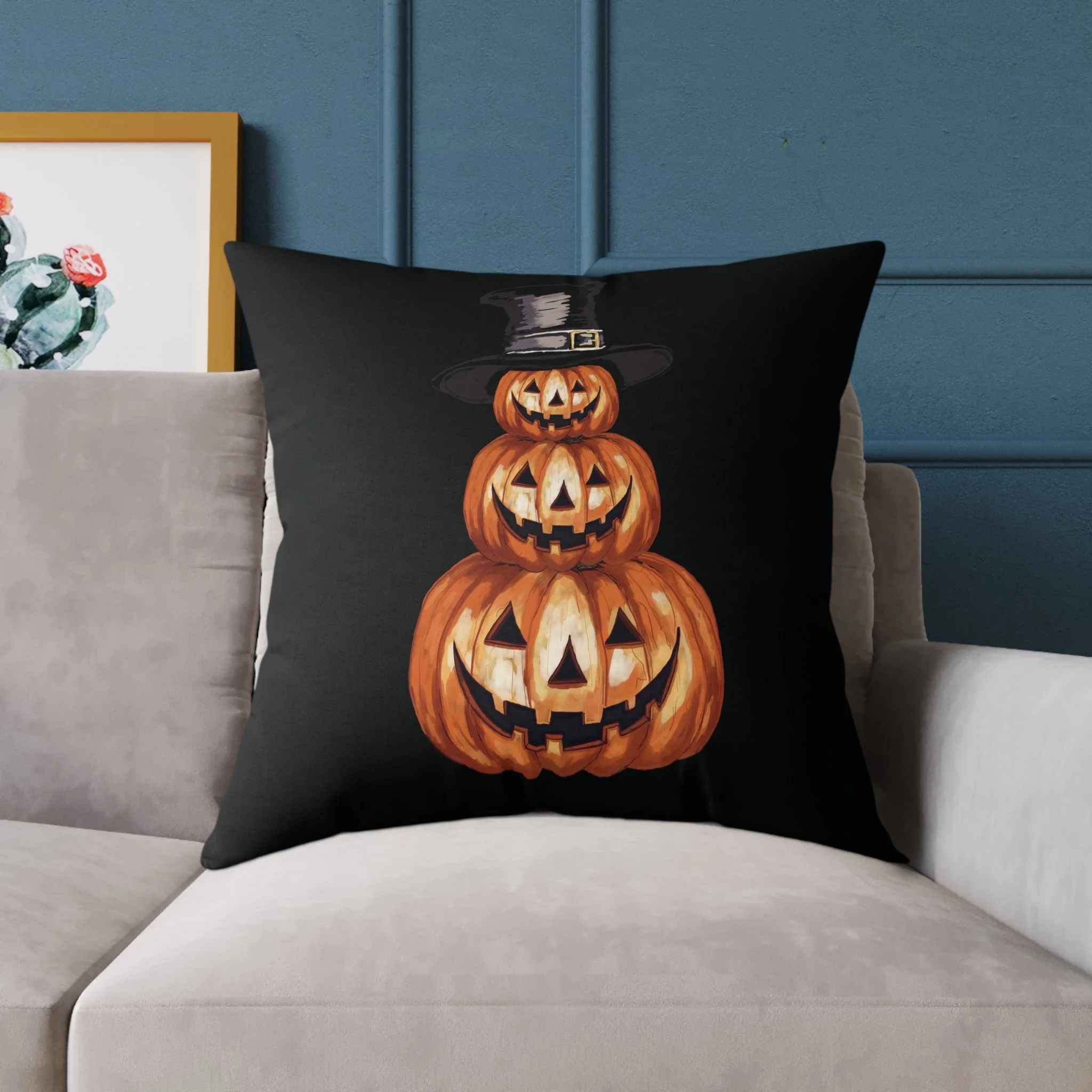Halloween Jack O' Lantern Pillow 26"