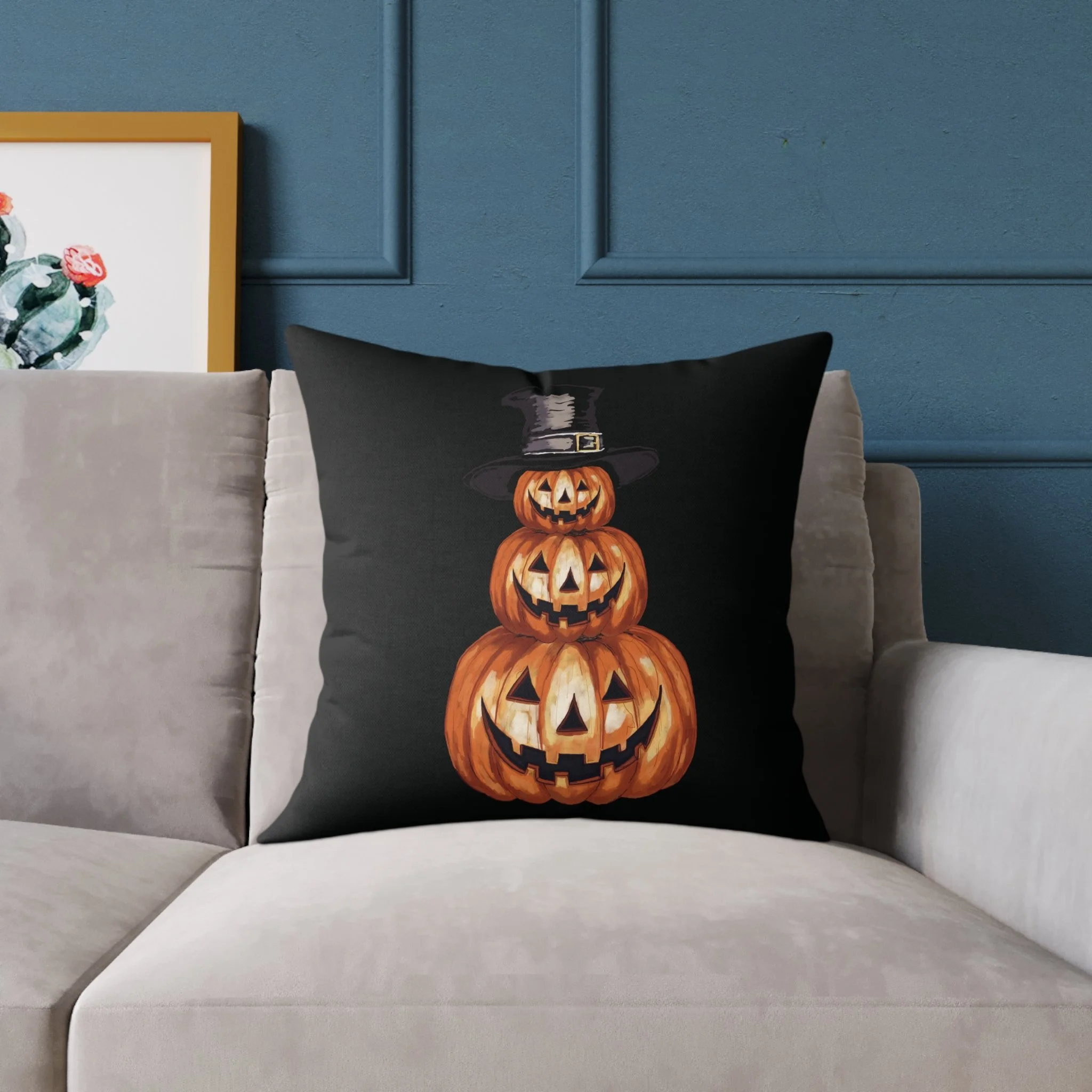 Halloween Jack O' Lantern Pillow 20"