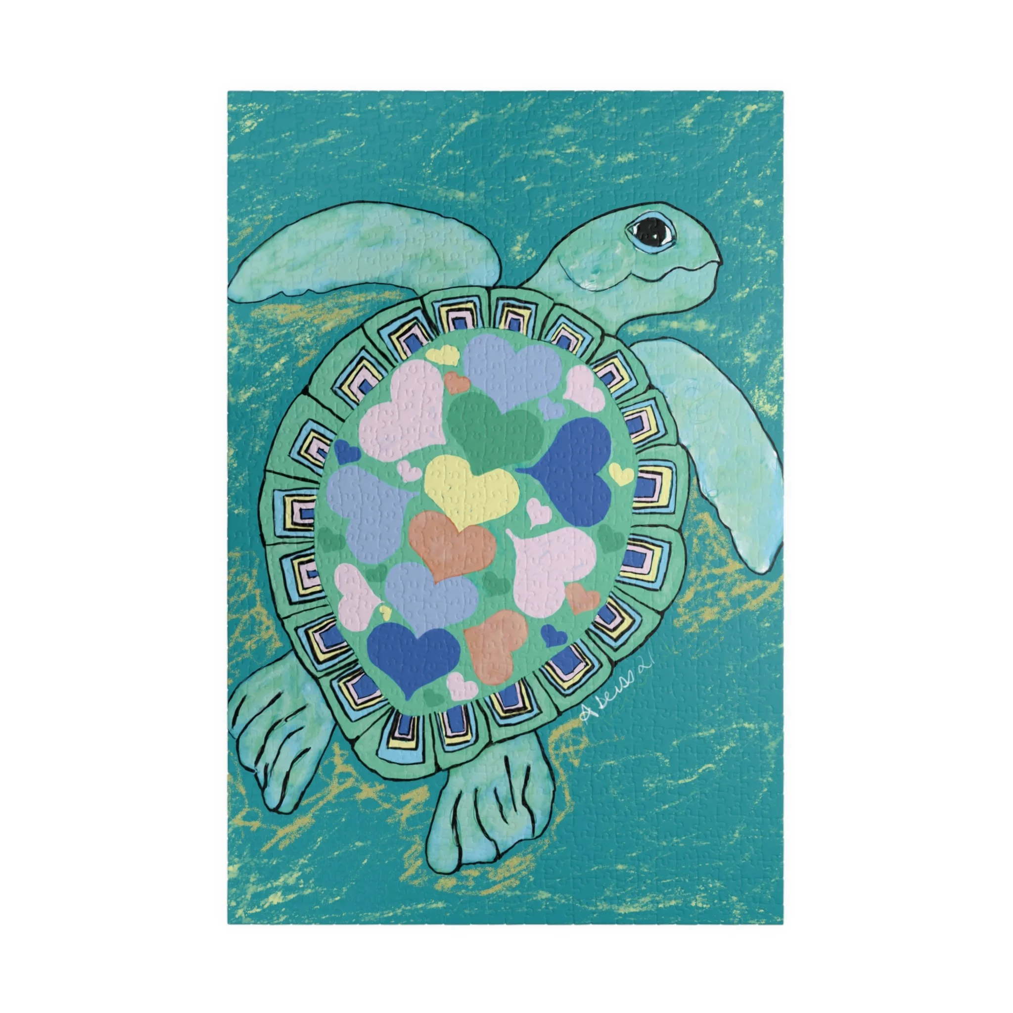 Love Sea Turtle Jigsaw Puzzles