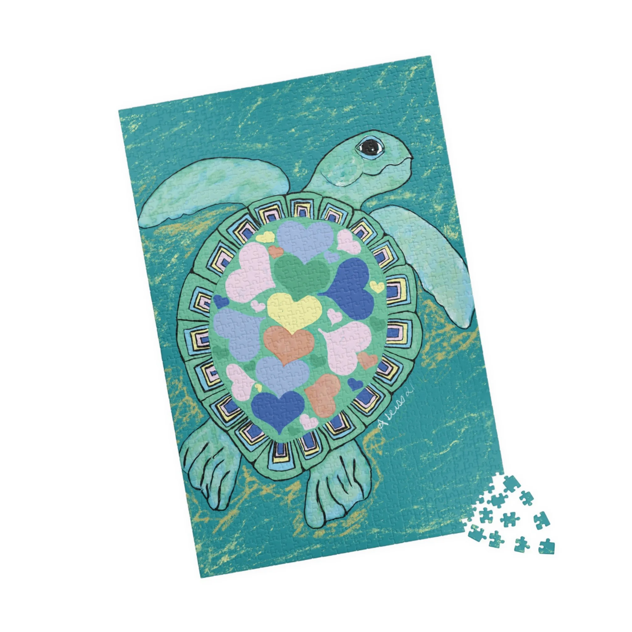 Love Sea Turtle Jigsaw Puzzles