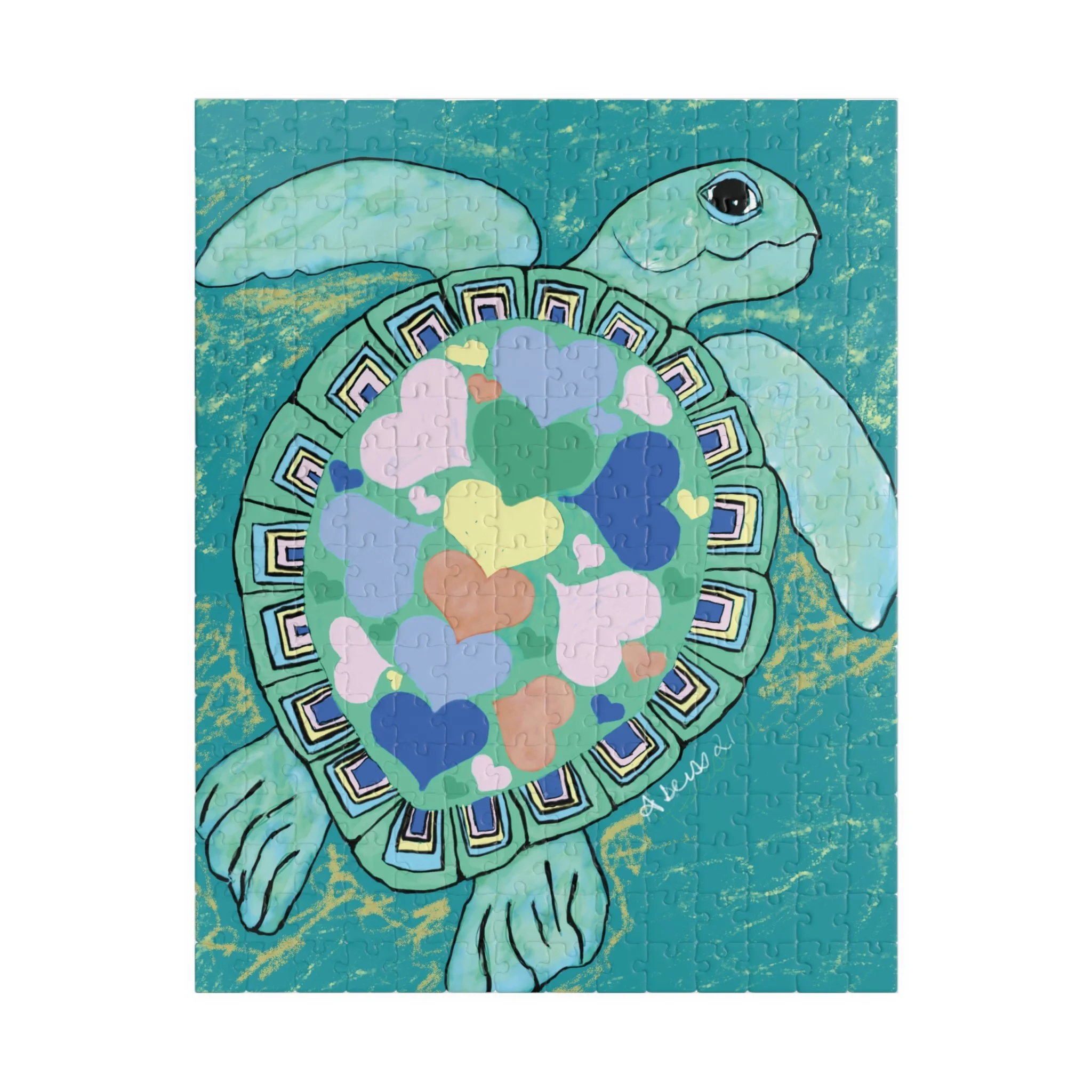 Love Sea Turtle Jigsaw Puzzles