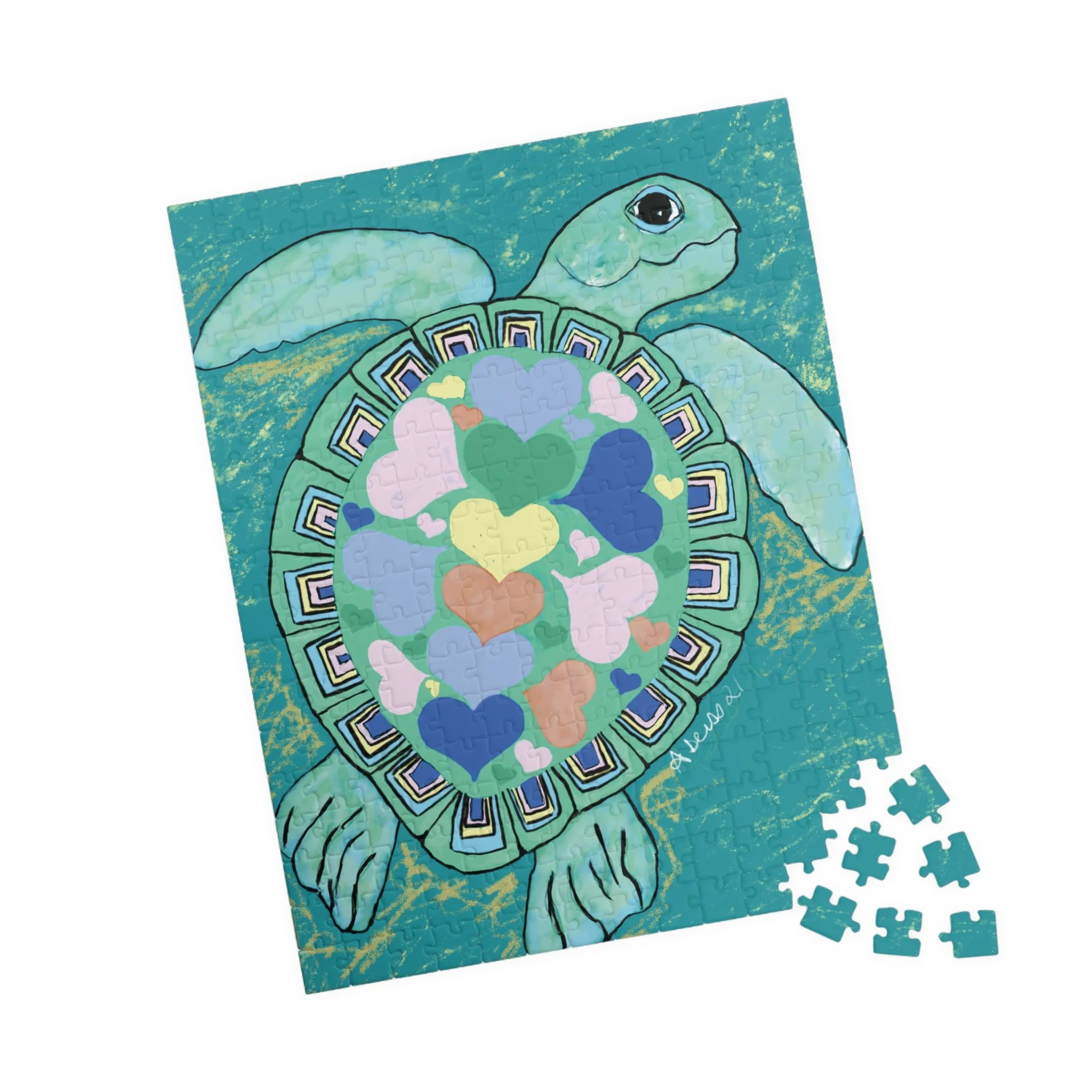 Love Sea Turtle Jigsaw Puzzles