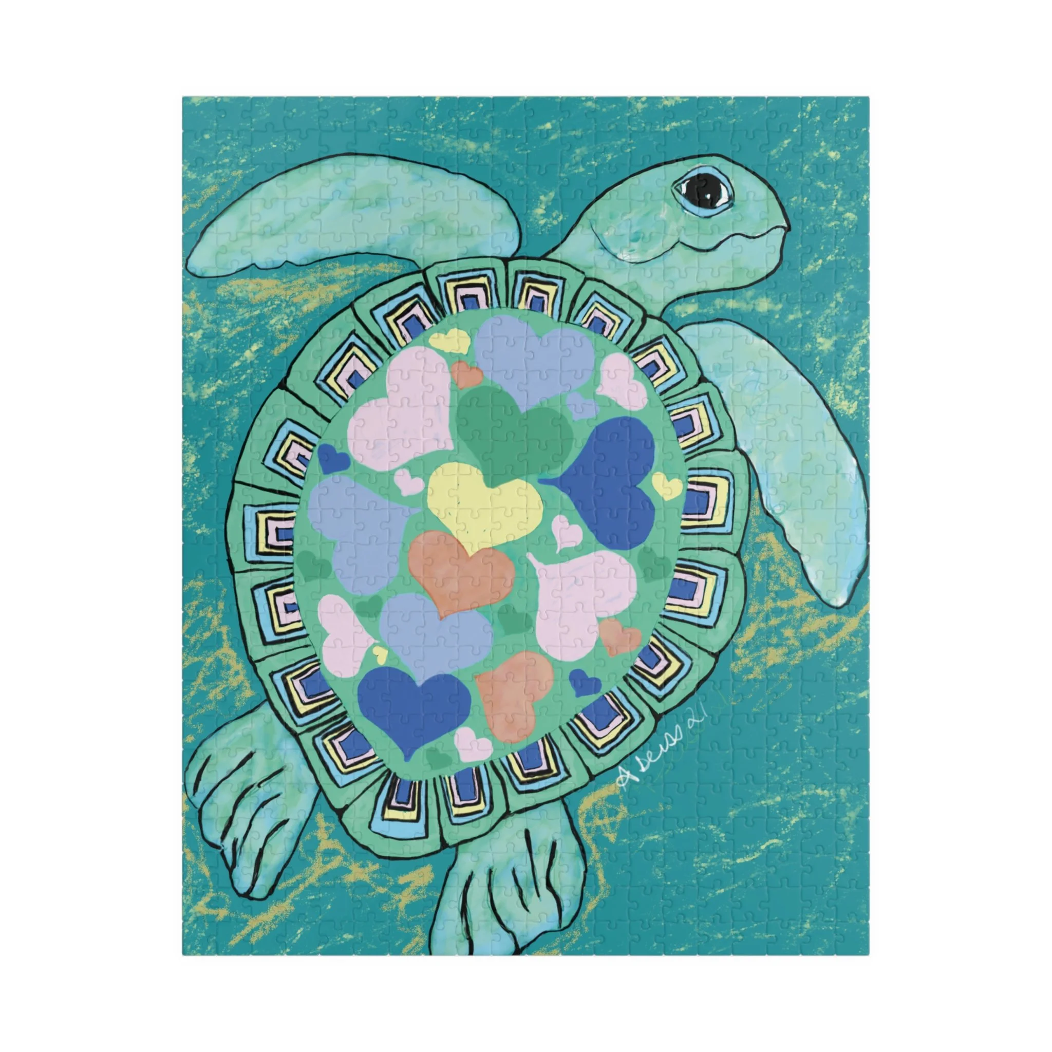 Love Sea Turtle Jigsaw Puzzles