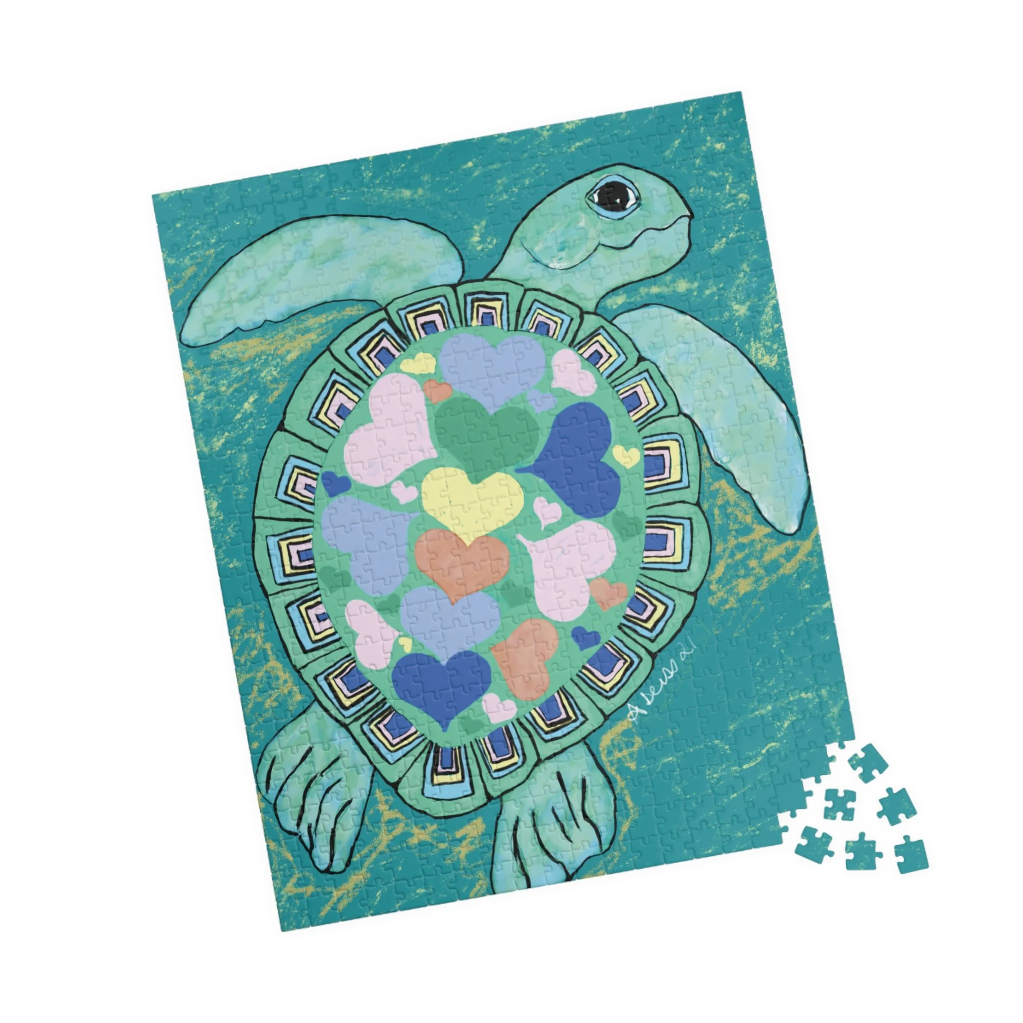 Love Sea Turtle Jigsaw Puzzles