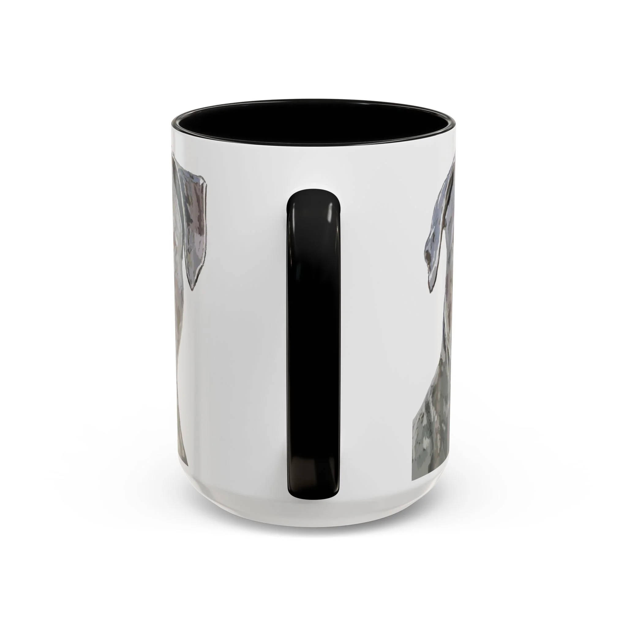 Pit bull Portrait Two Tone Ceramic Coffee Mug