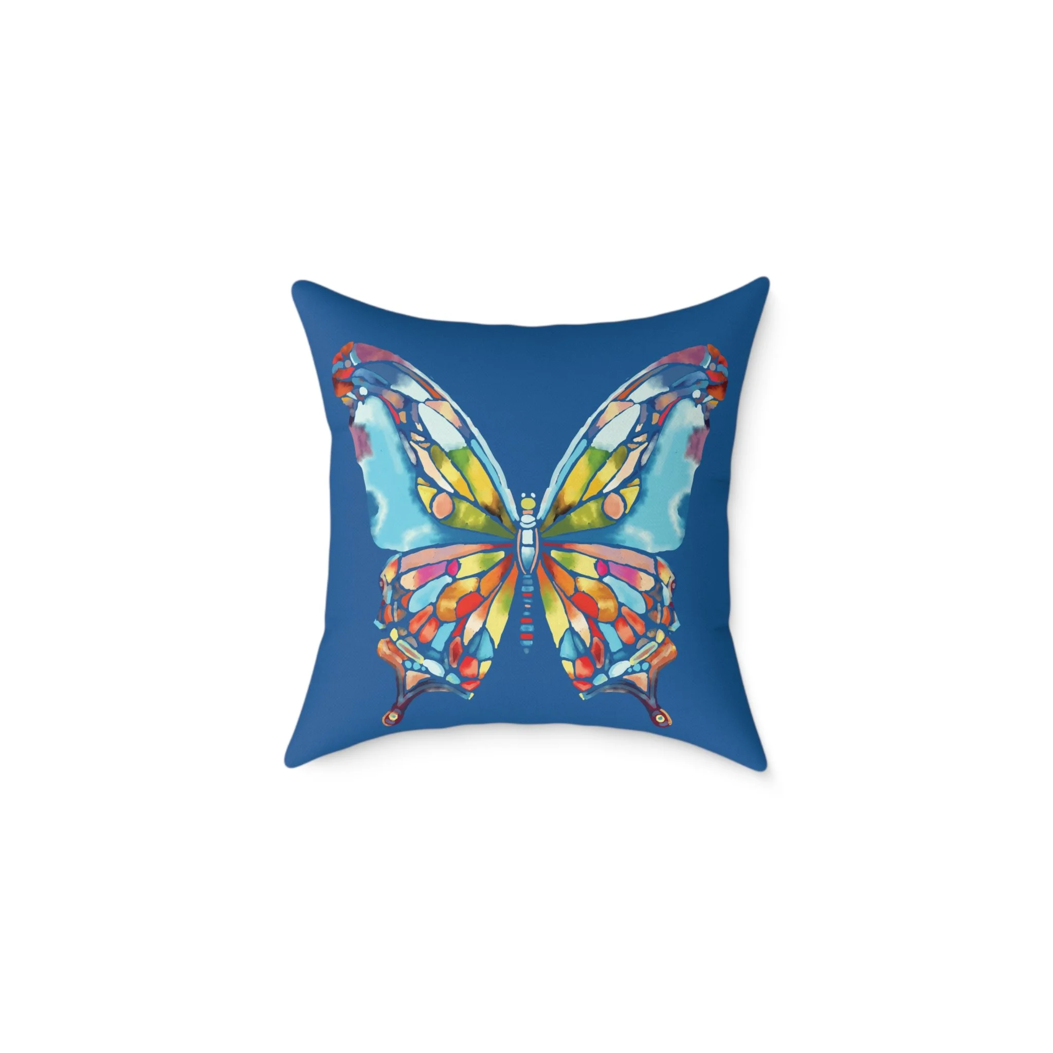 18" Watercolor Butterfly throw pillow
