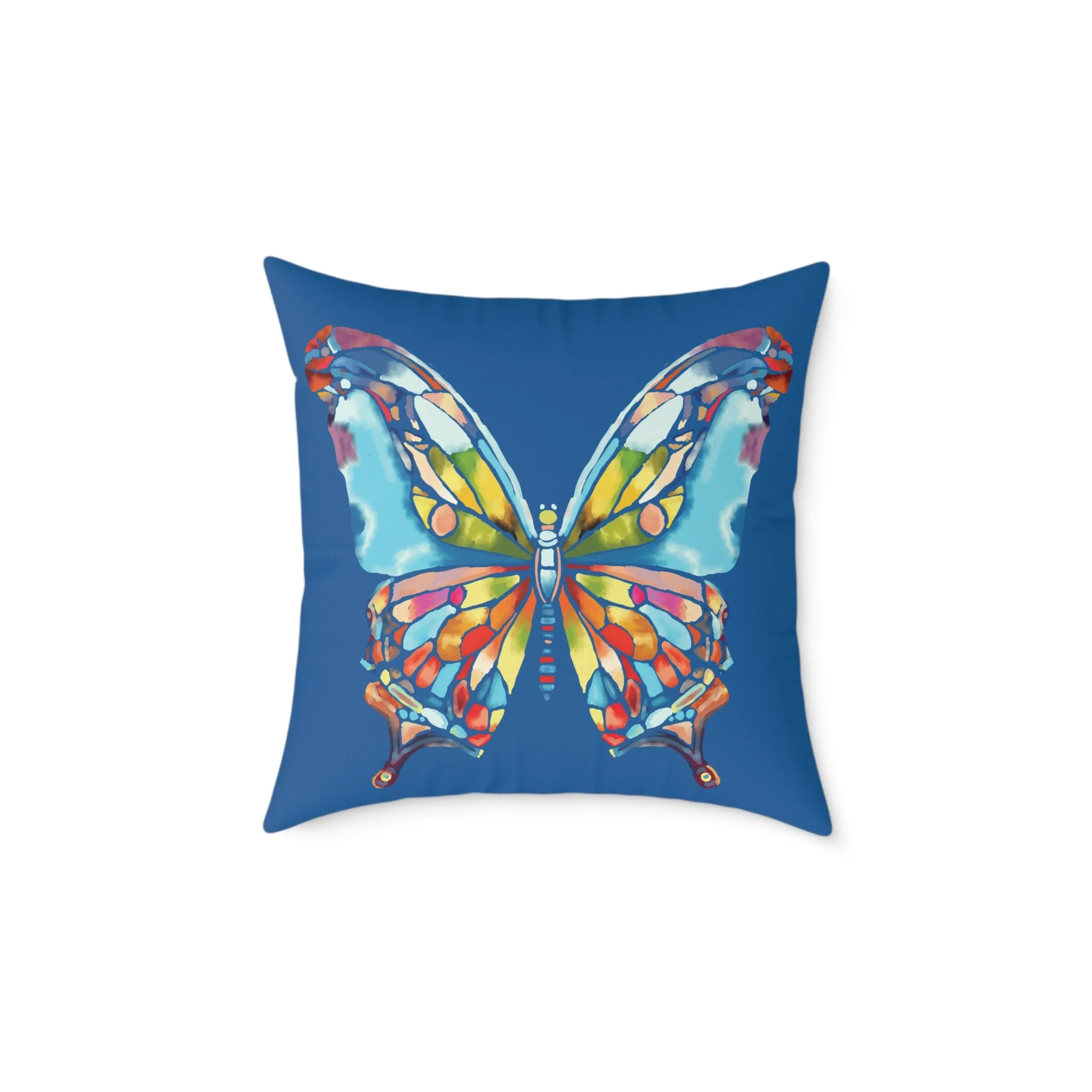 20" Watercolor Butterfly throw pillow