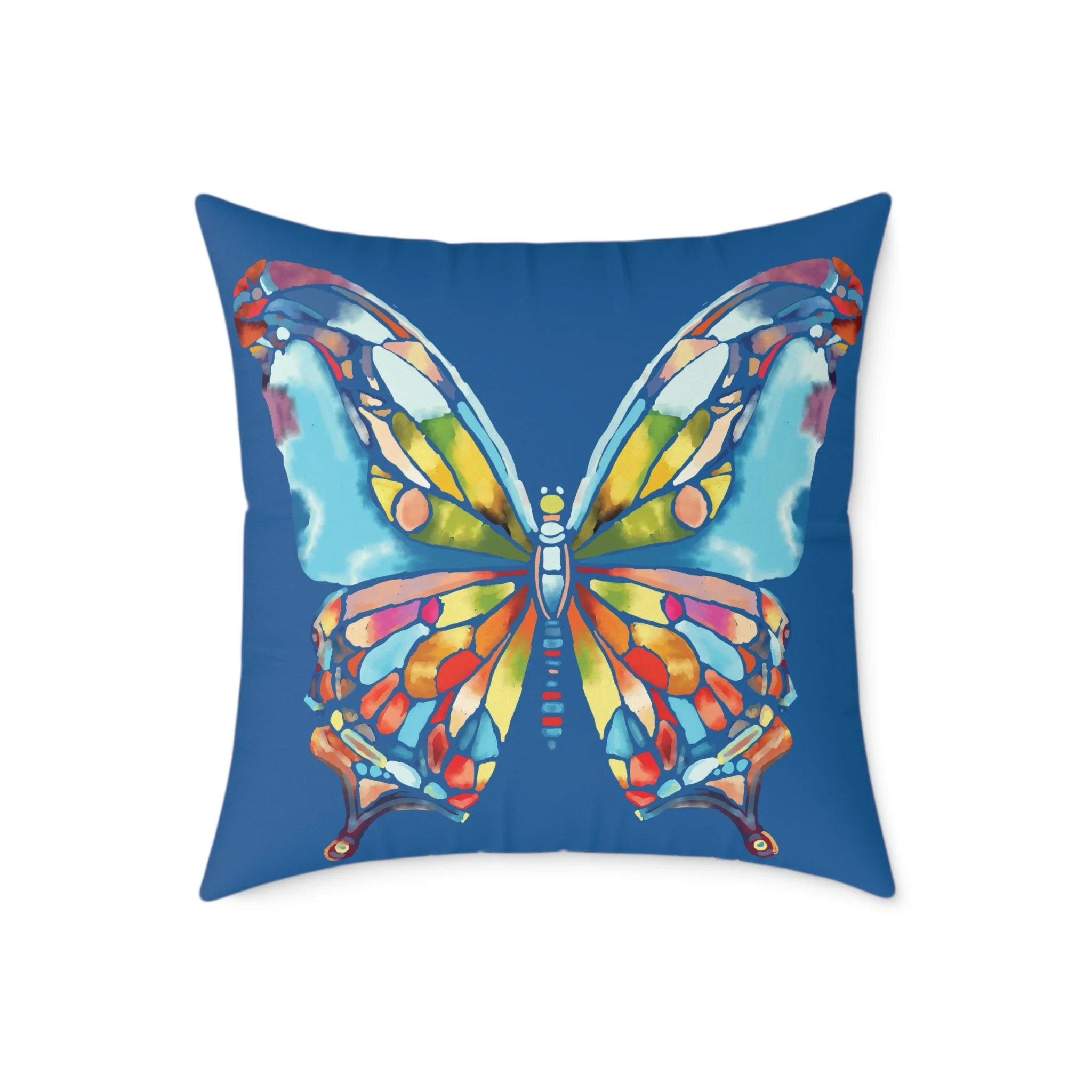 24" Watercolor Butterfly throw pillow
