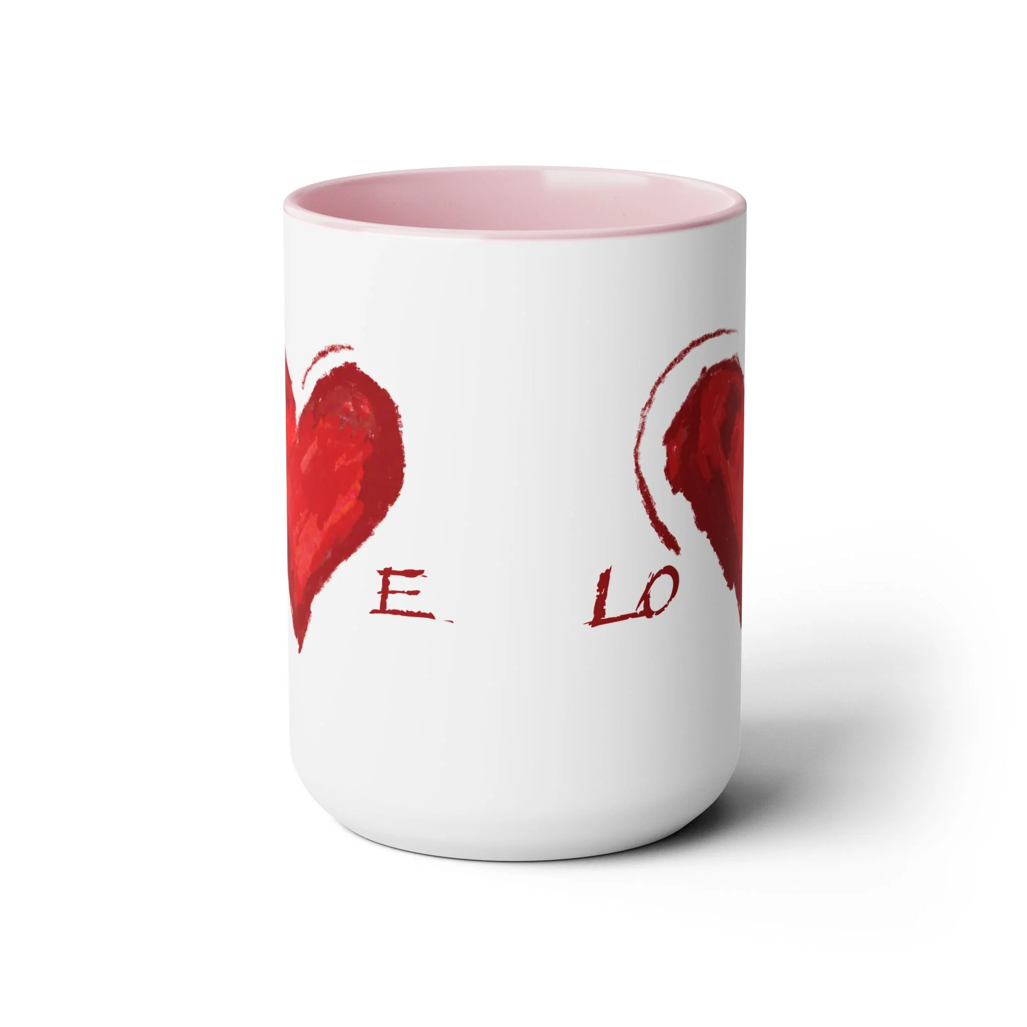 Valentines day heart ceramicm mug 15oz