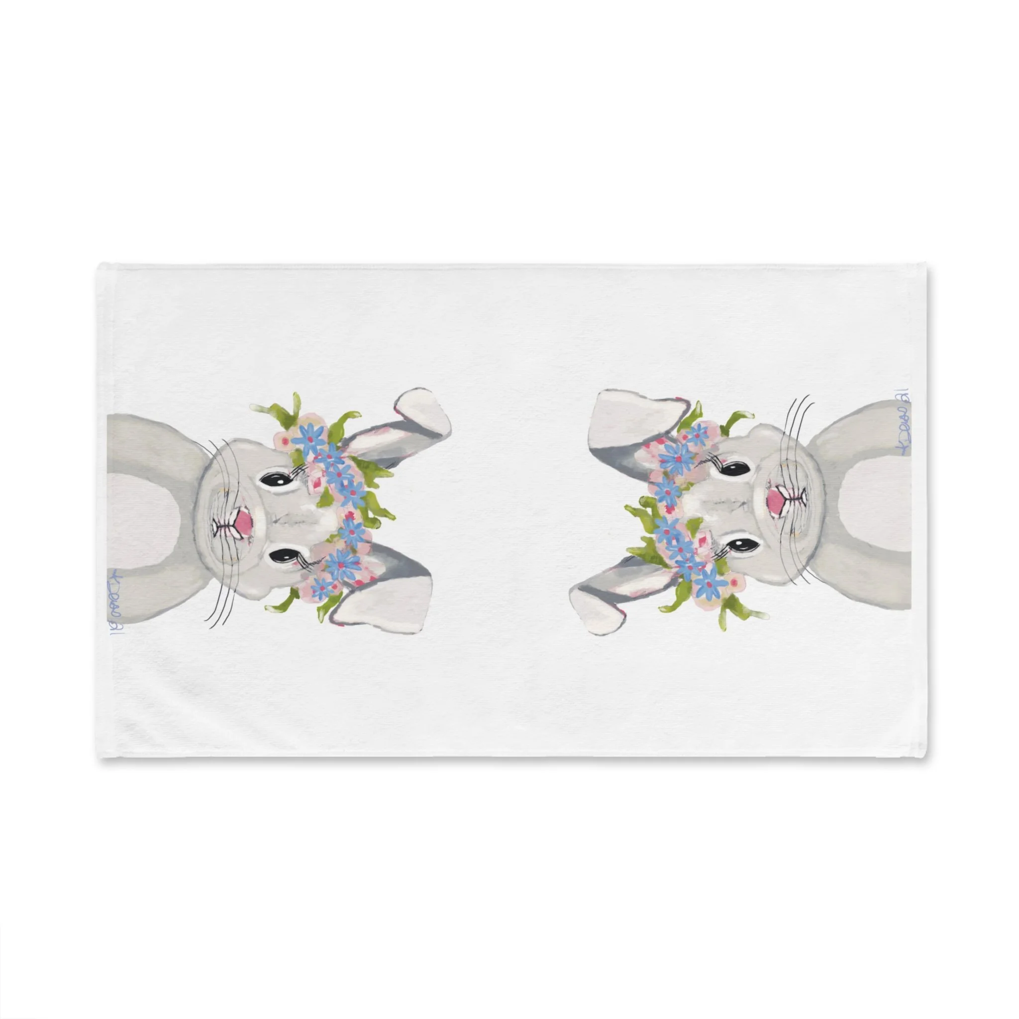 Easter Bunny Cotton Hand Towel 16" x 28"