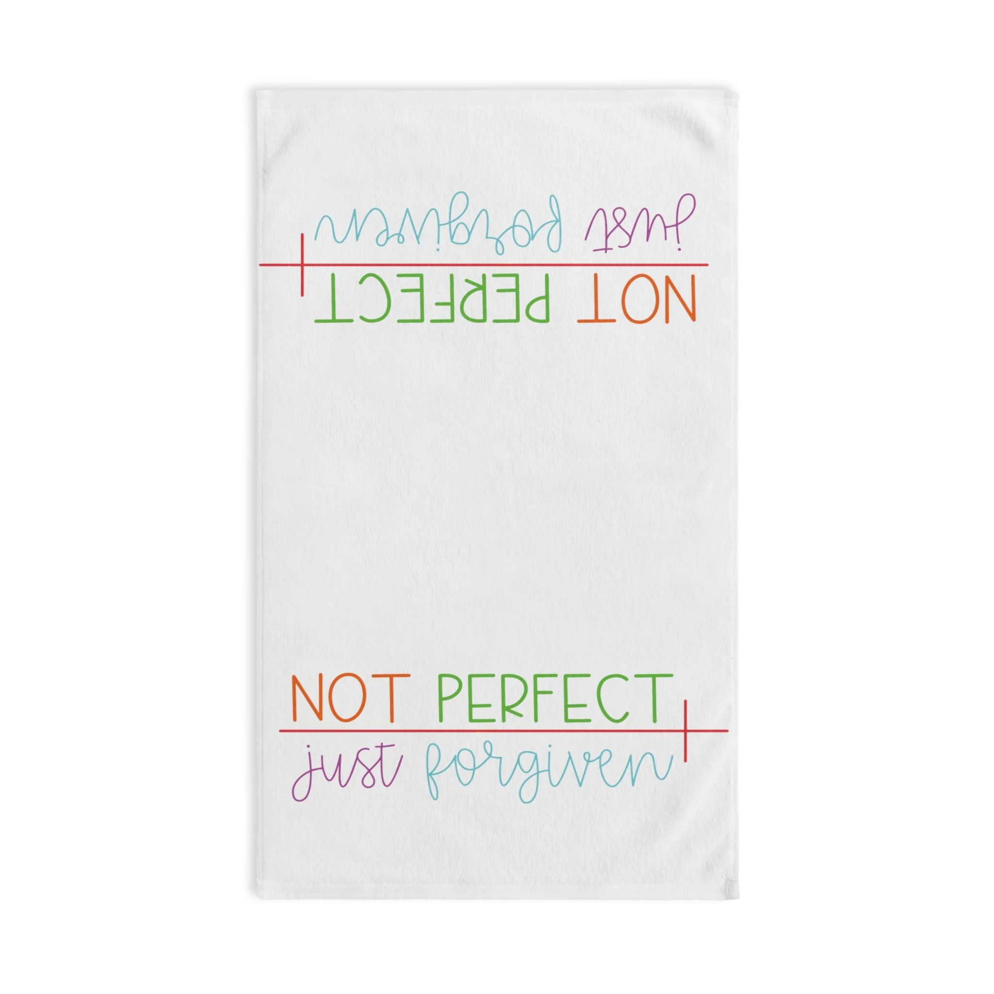 Forgiven Cross Polyester Cotton Hand Towel 16" x 28"