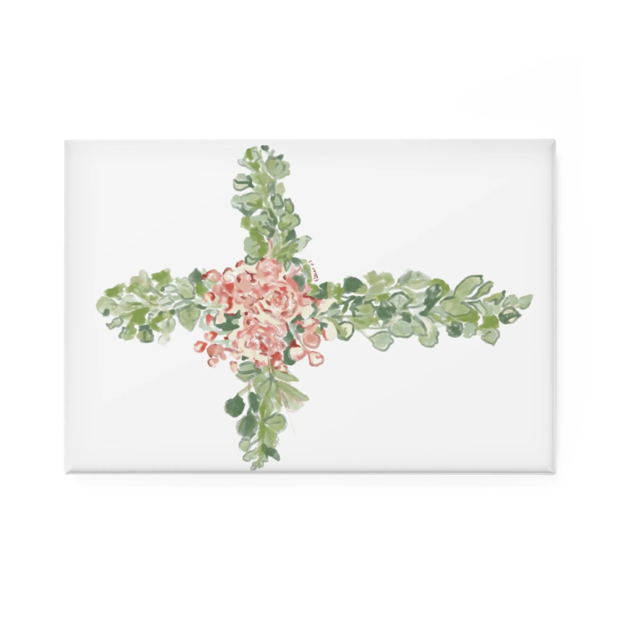 Floral Cross Magnet Easter decor