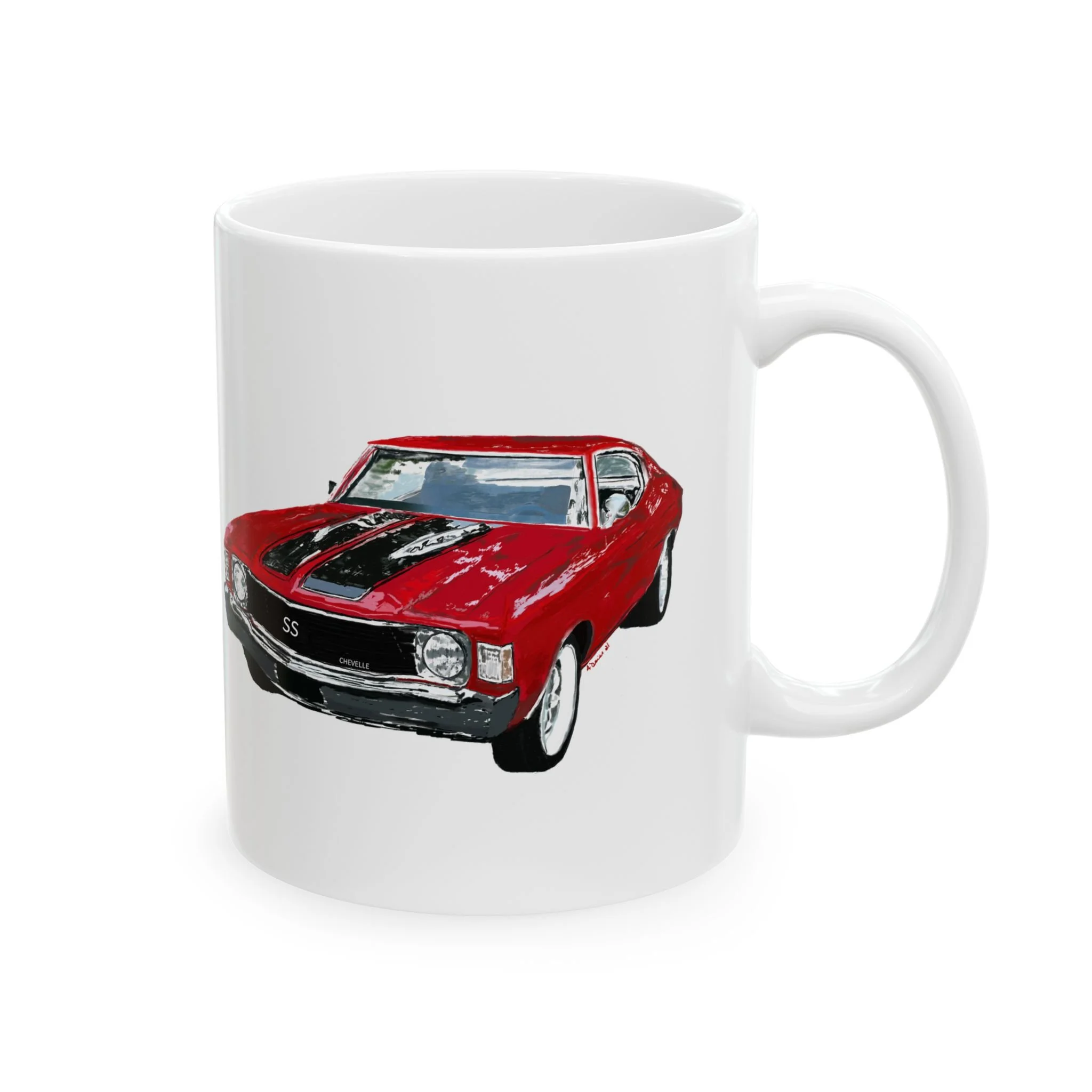 Muscle car ceramic mug