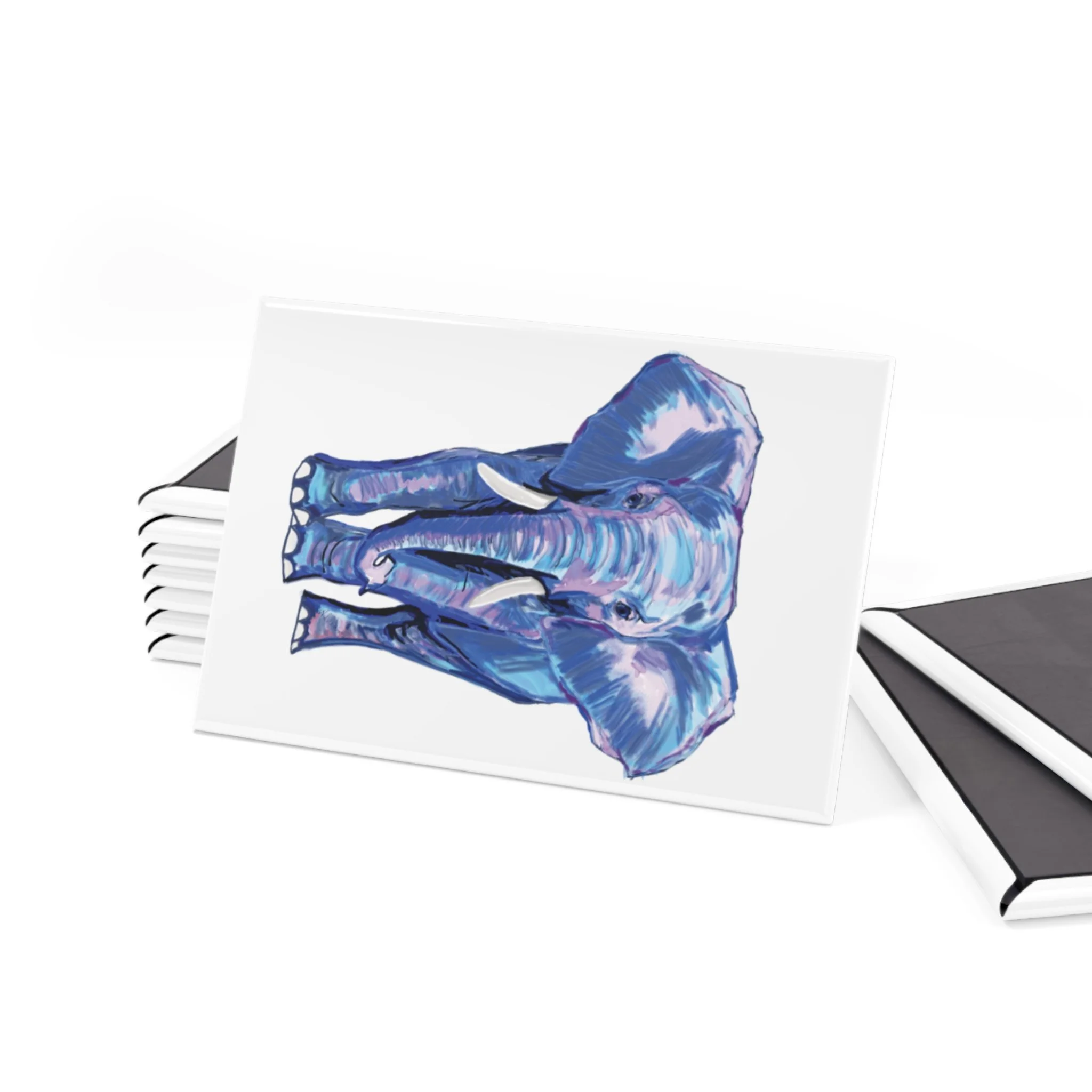 Elephant aluminum metal magnet set