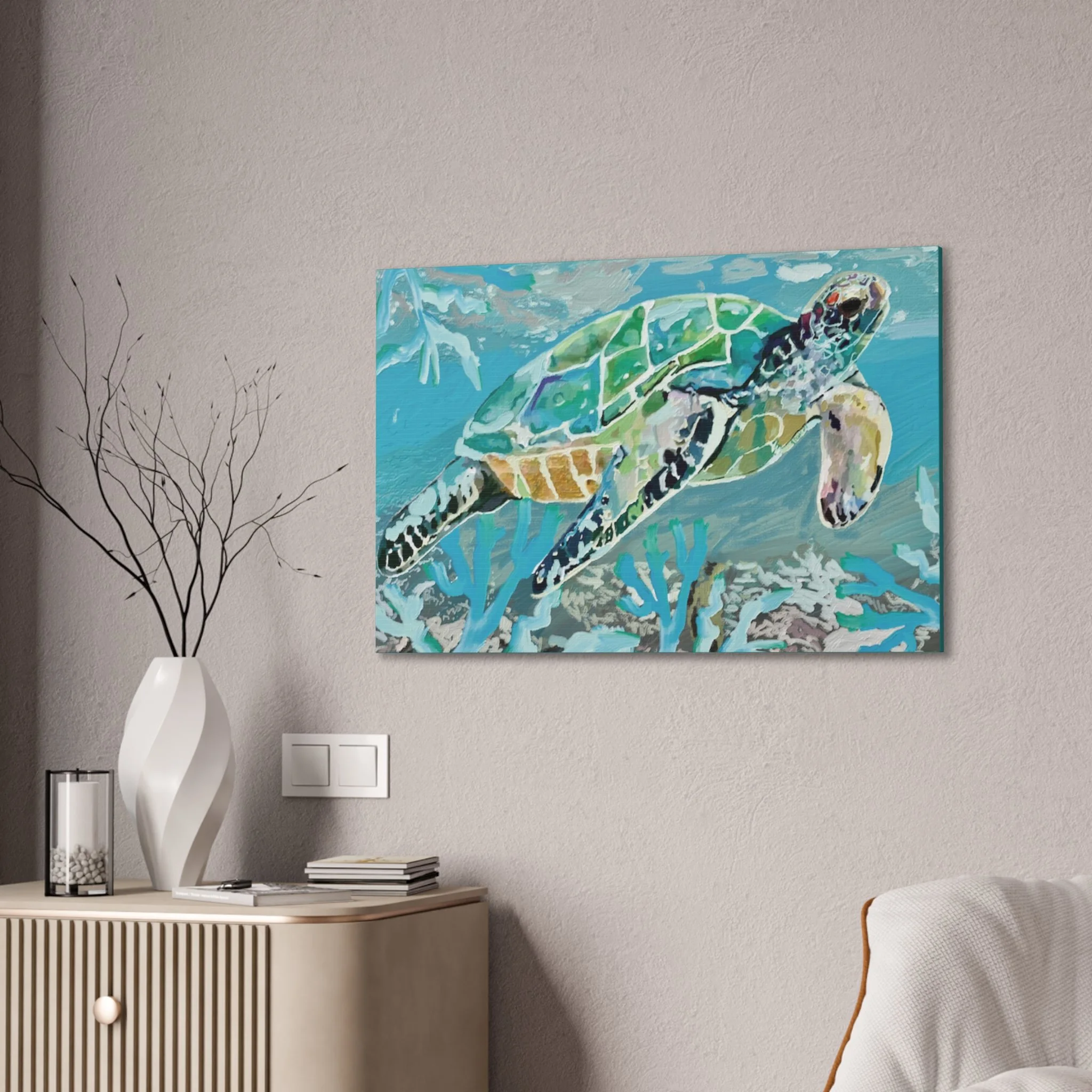 Coastal Sea Turtle decorations