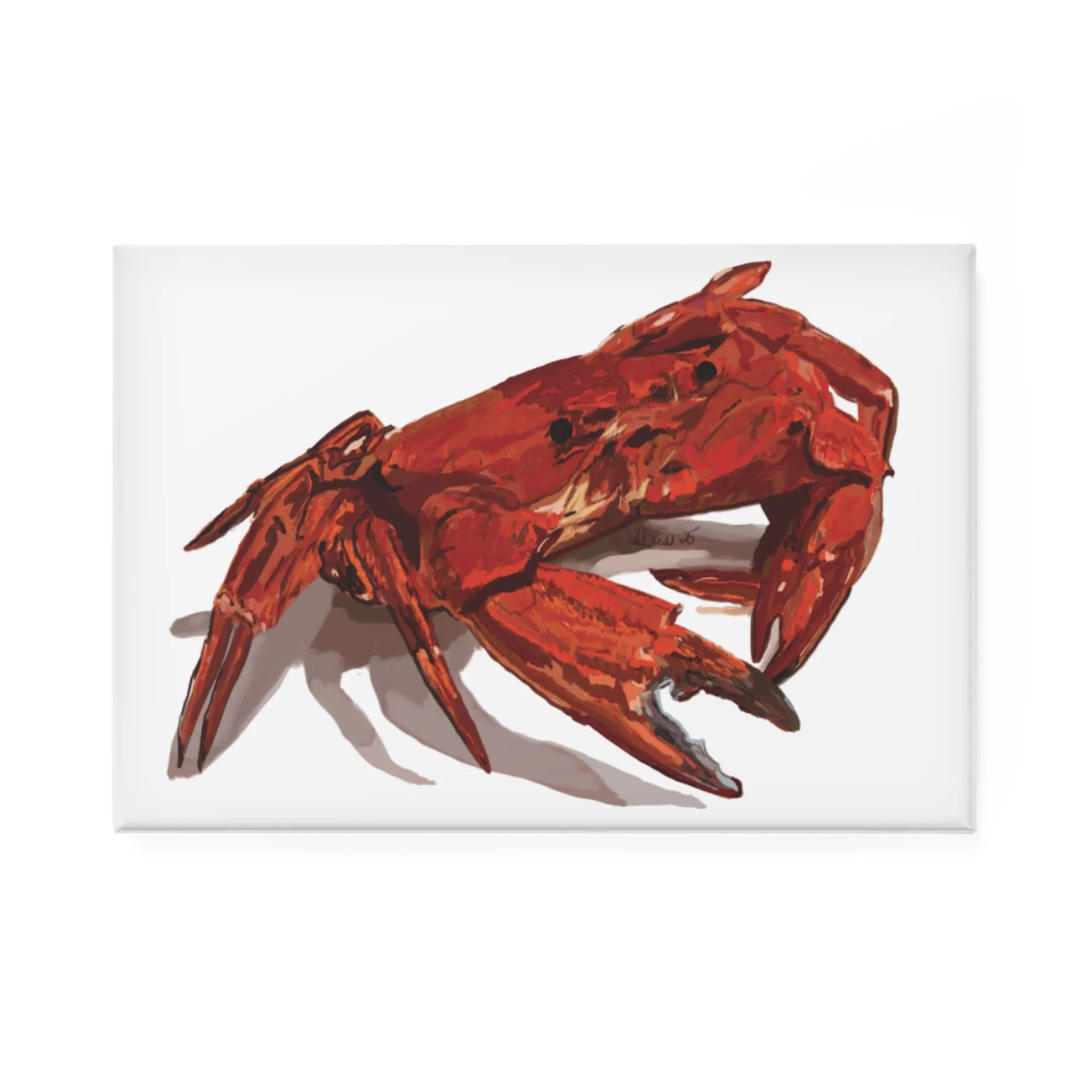 Red Crab- Button Magnets - Fun Kitchen Decor (1 & 10 pcs)