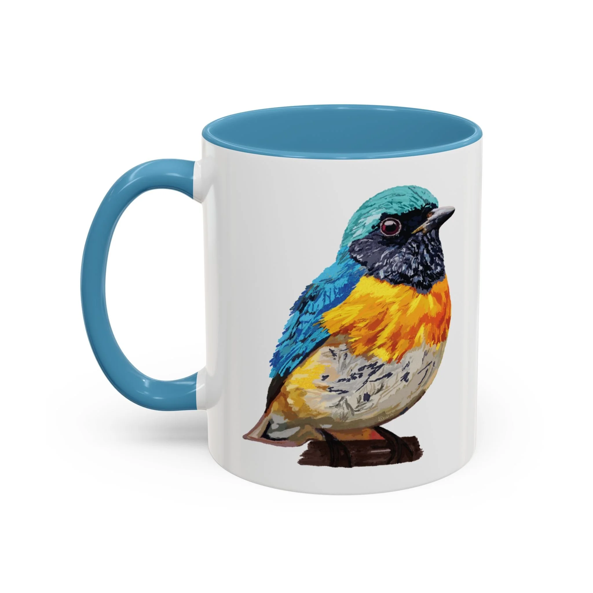 Tangara Rainbow Bird Two Tone Ceramic Mugs