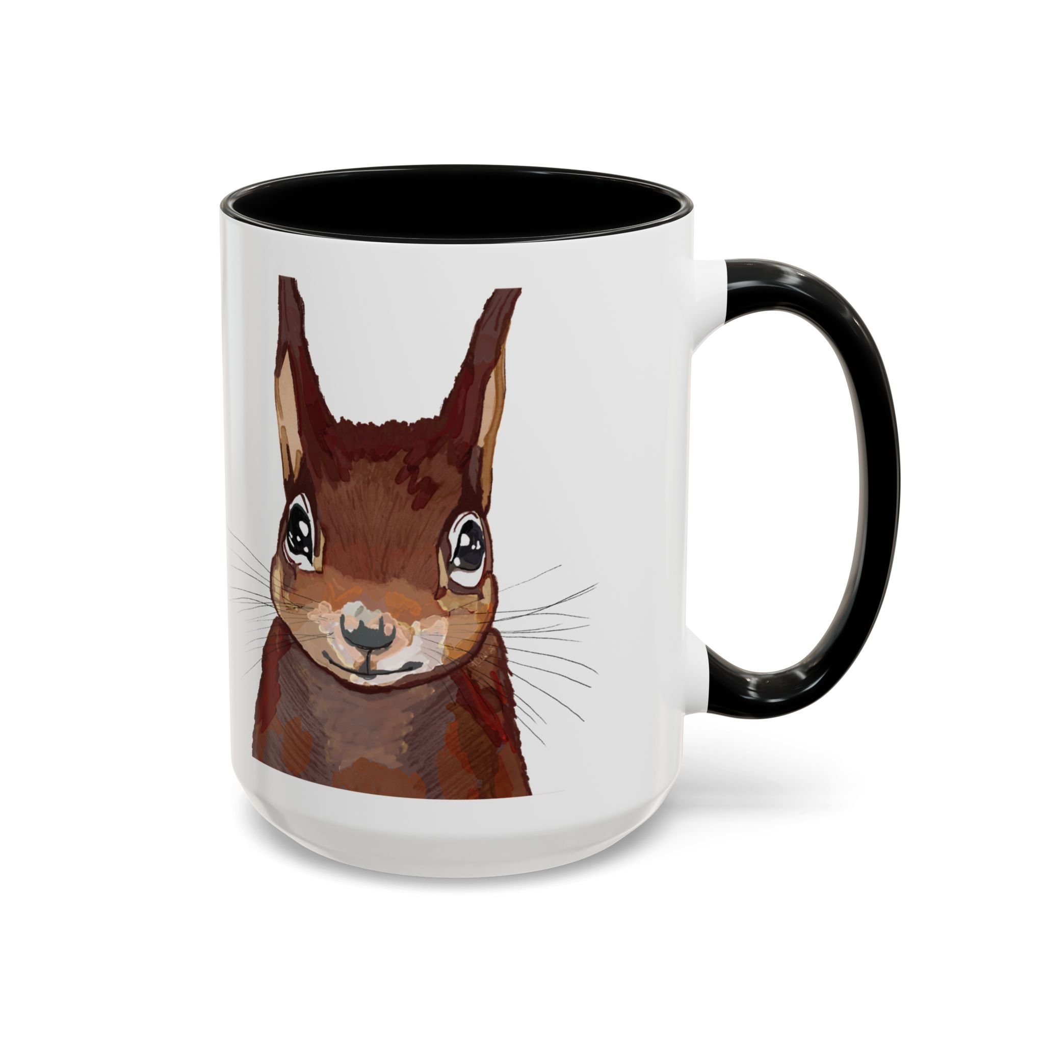 Squirrel Two Tone Ceramic Coffee Mugs