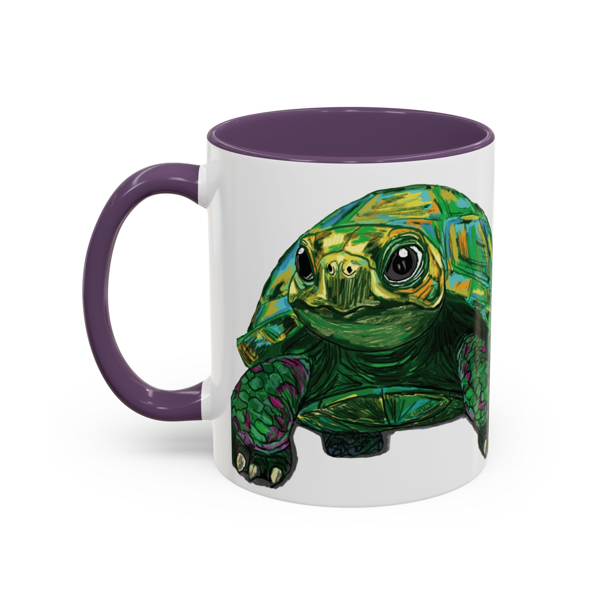 sea turtle mug 15oz two tone