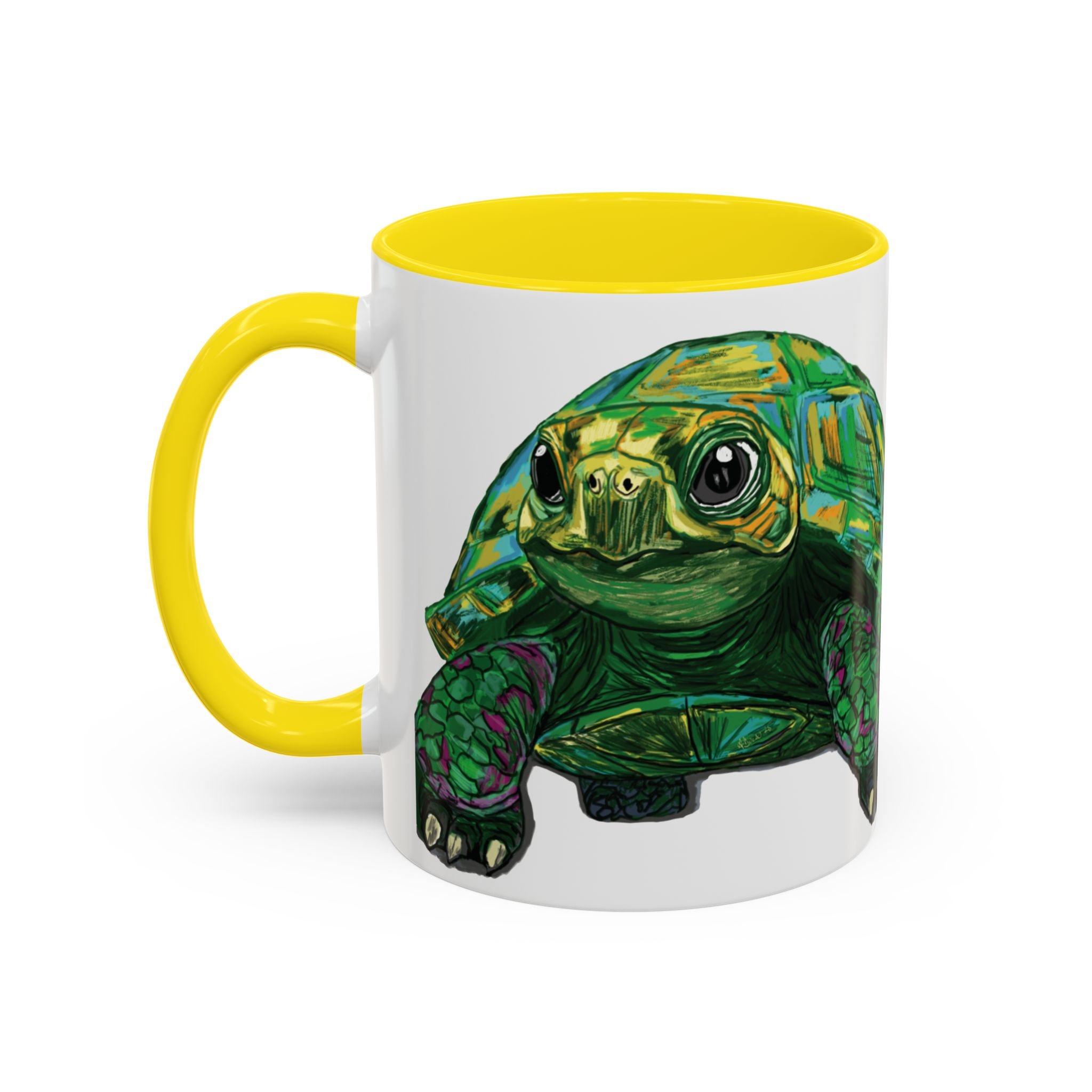 sea turtle mug 15oz two tone
