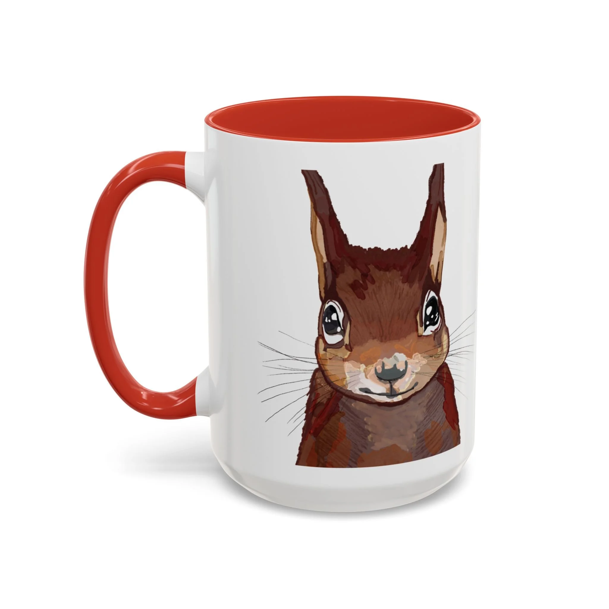 Squirrel Two Tone Ceramic Coffee Mugs