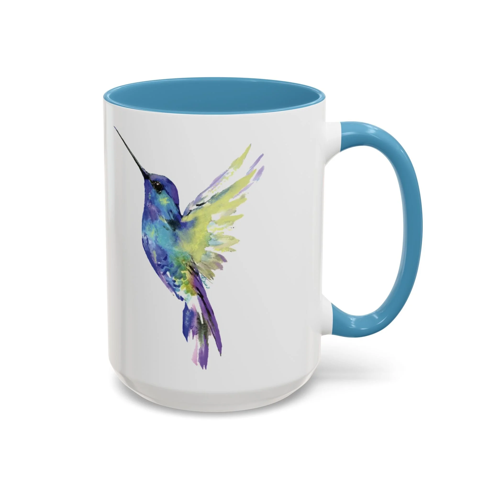 Hummingbird Two Tone Ceramic Mugs