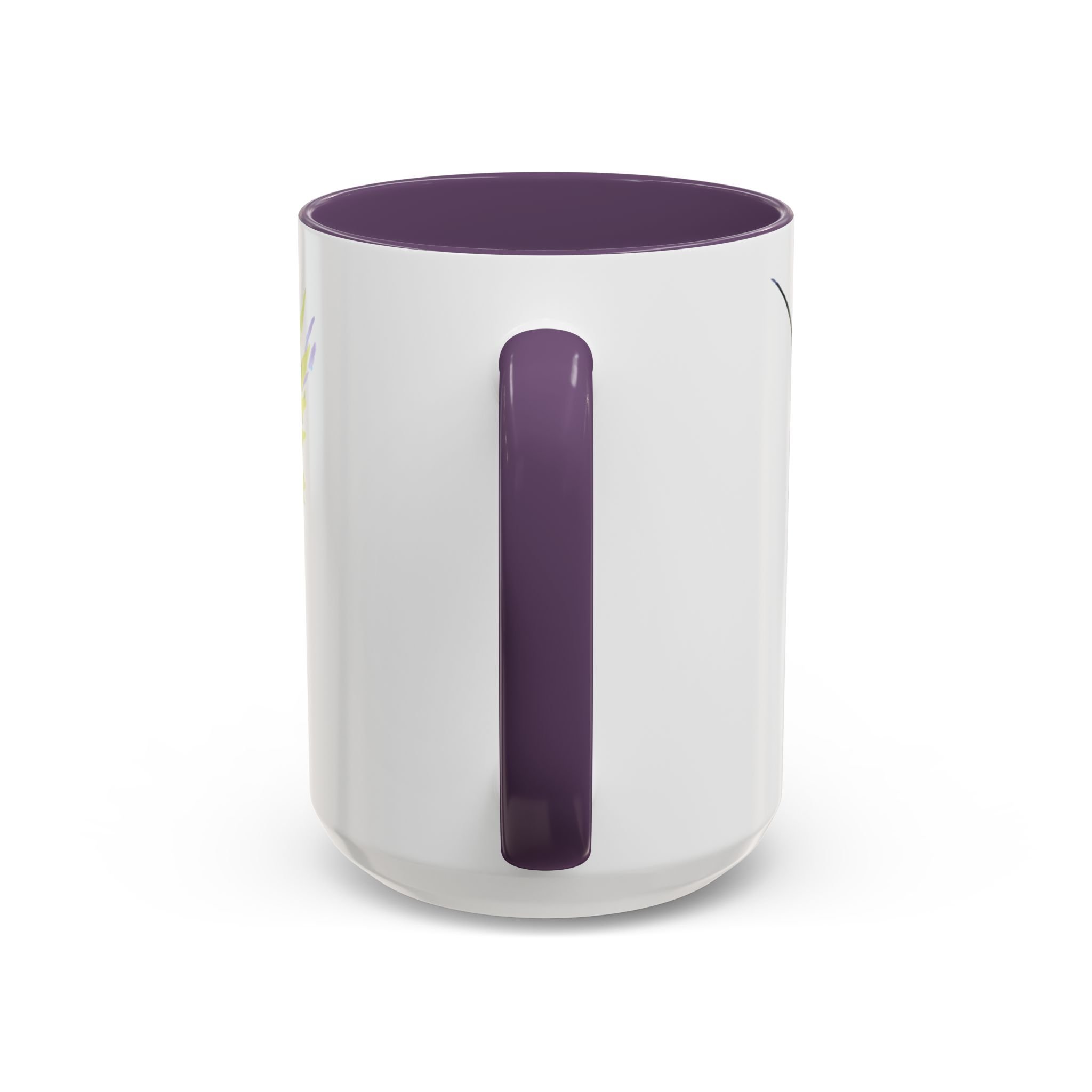 Hummingbird Two Tone Ceramic Mugs Purple 15oz